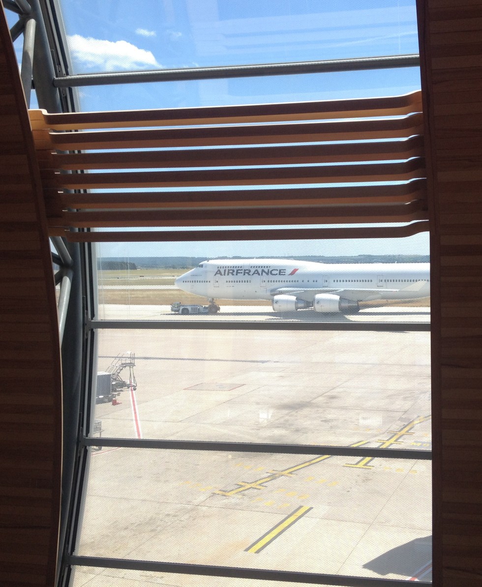 Air France Boeing 747-400 towed to Gate K 49 at Paris CDG