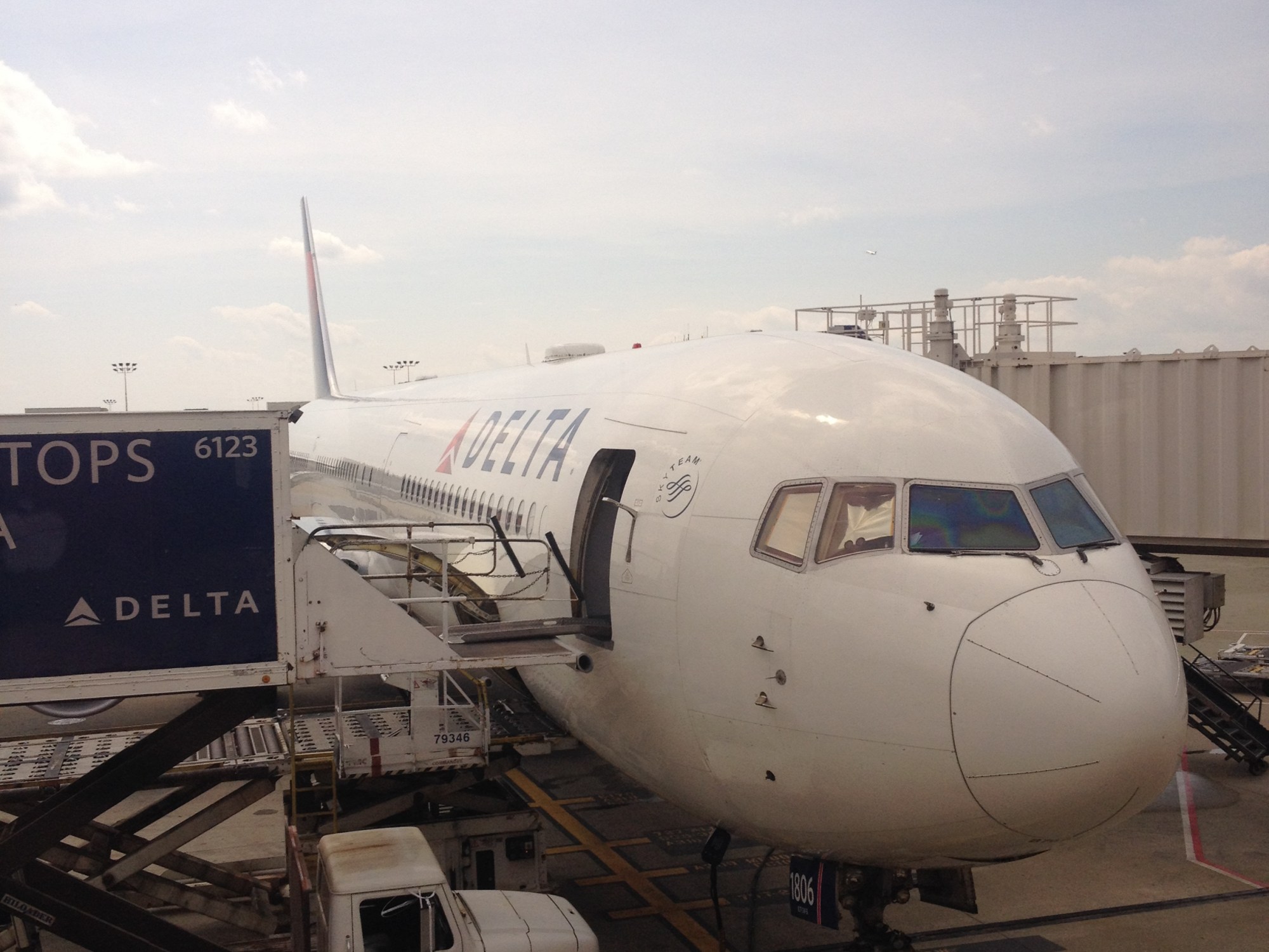 Boeing 767 at the gate in ATL