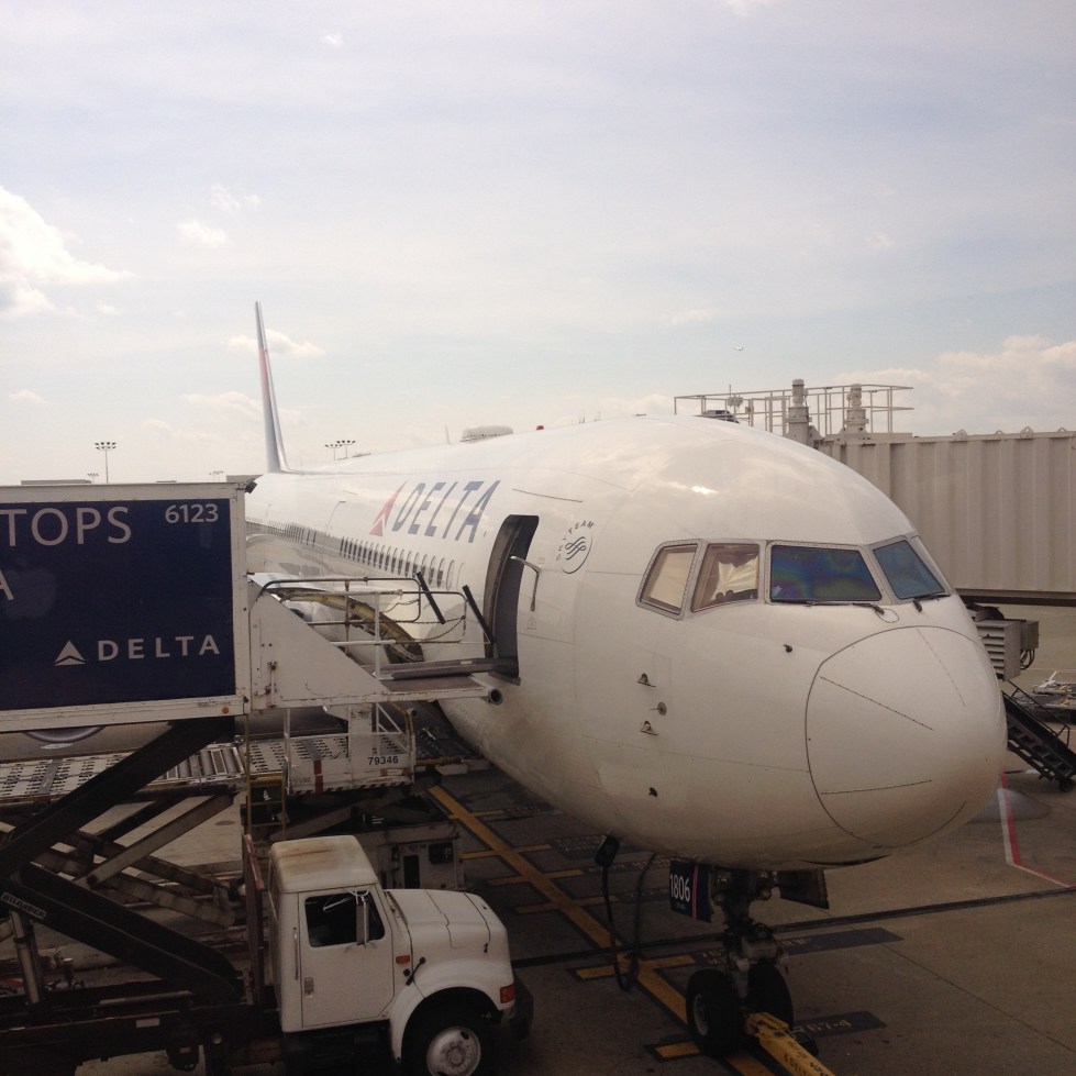 Boeing 767 at the gate in ATL