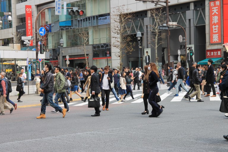 Busy Tokyo Crossing