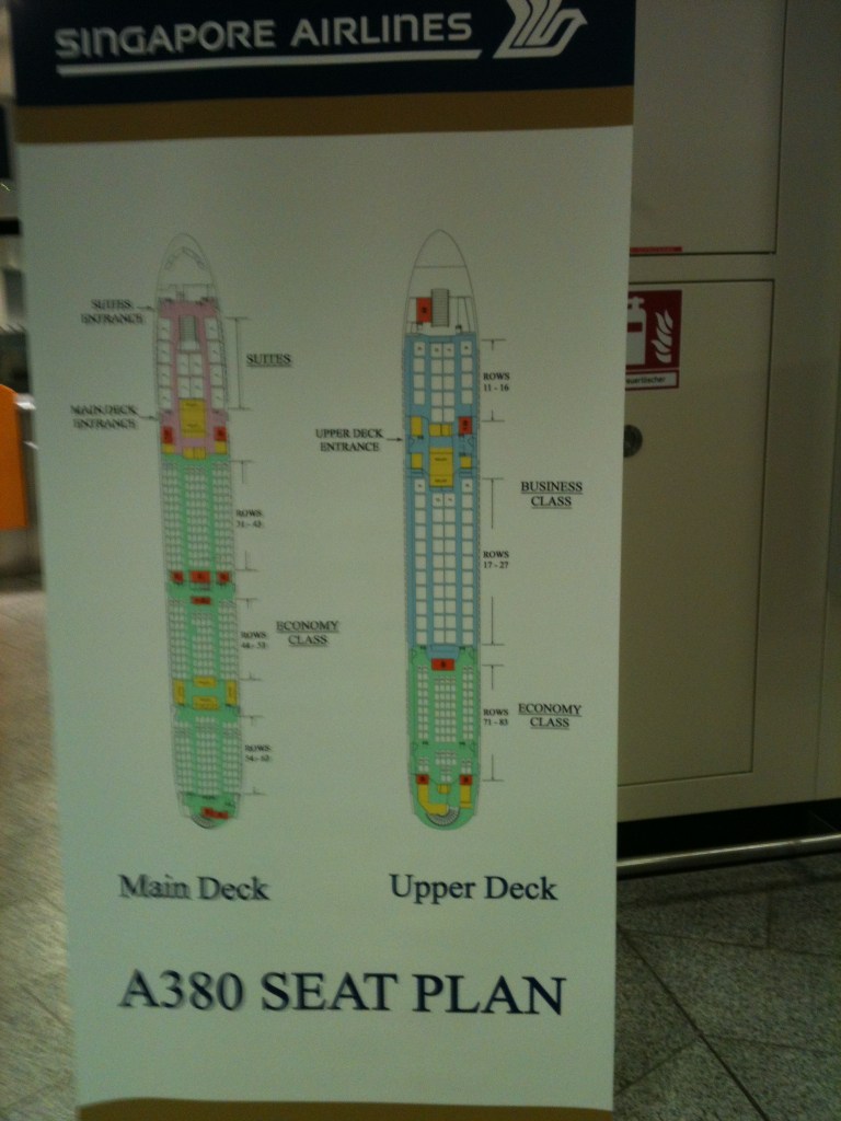 SIA A 380 Configuration (note the economy section upstairs)