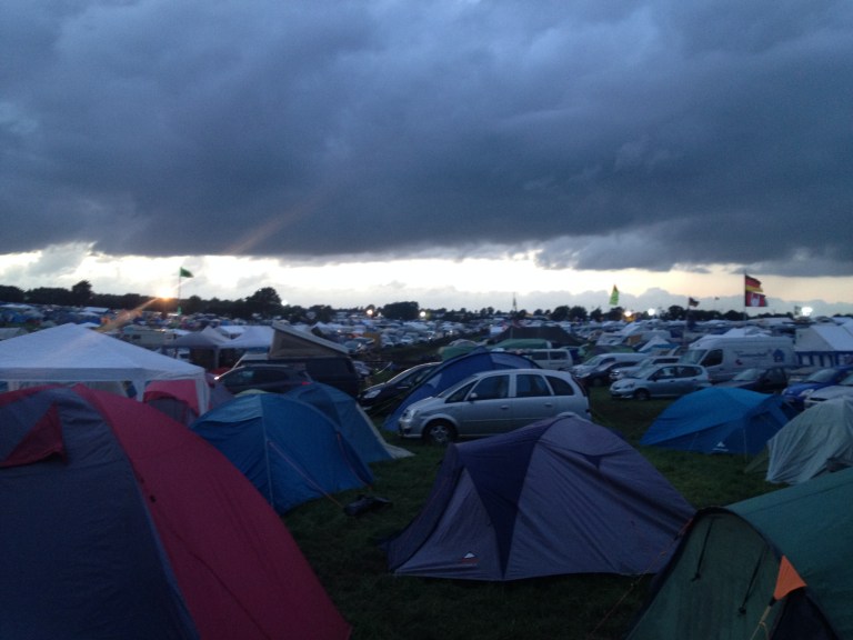 Dark Clouds Over the Campsite #wackenopenair