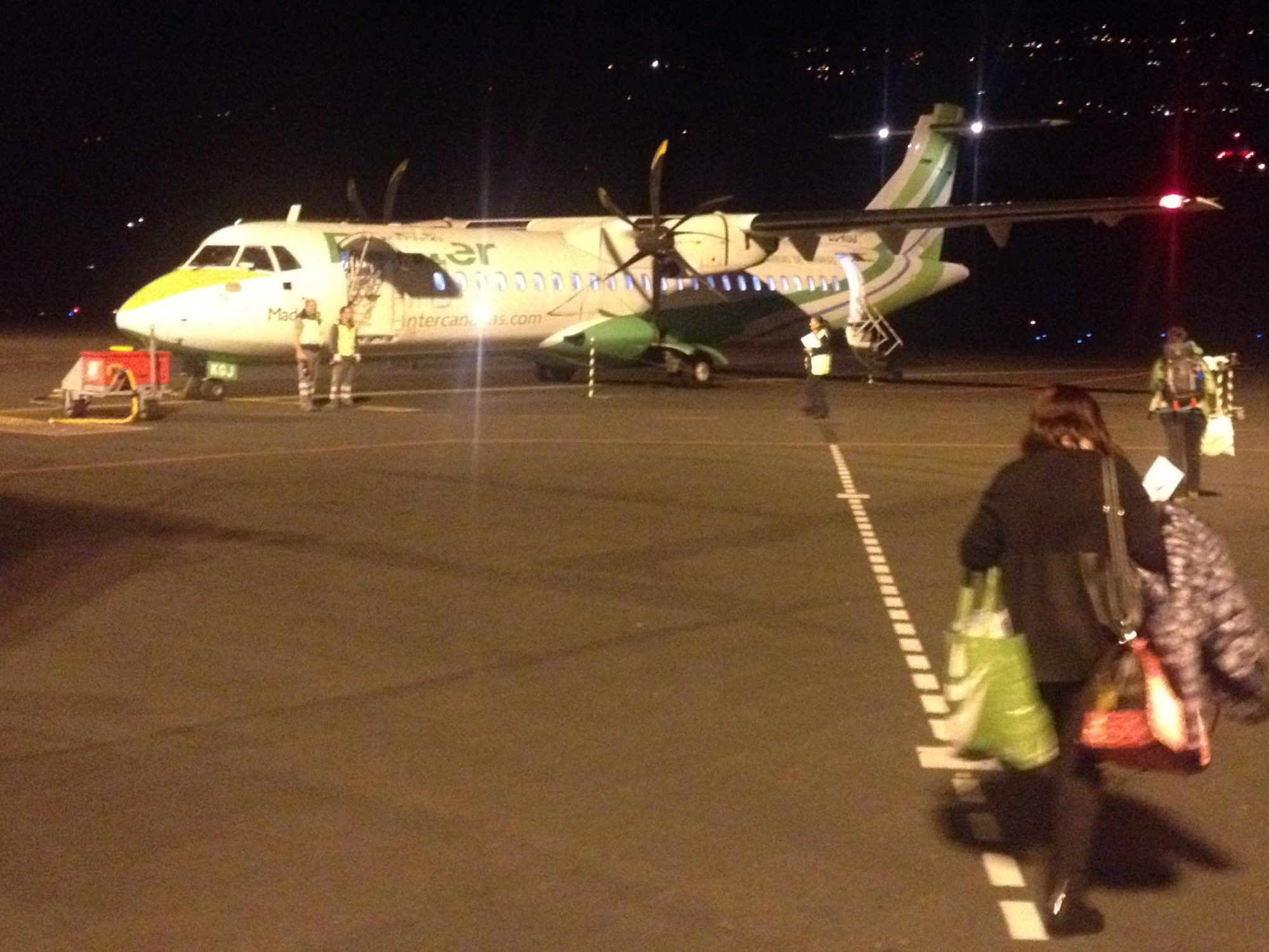 Binter Canarias ATR 72 waiting on the Tarmac