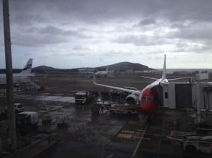 Norwegian 737 parking at the Gate in LPA