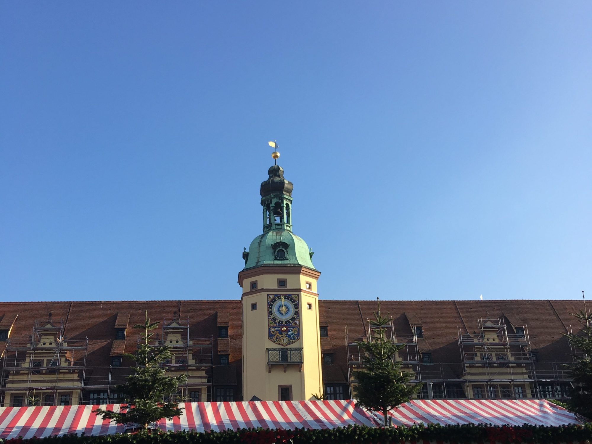 Christmas Market in front of Leipzig's Altes Rathaus