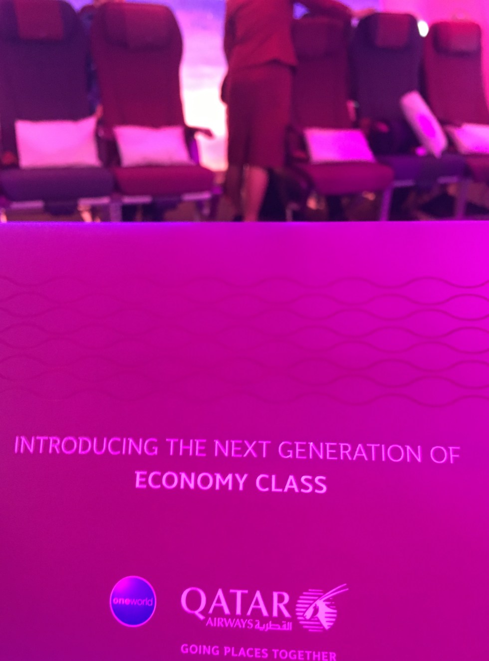 Qatar Airways' revolutionary new economy seat unveiled @itb_berlin