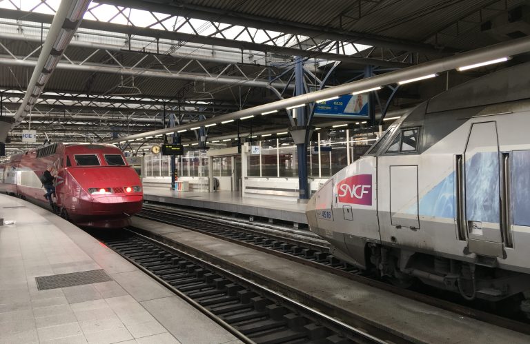 Thalys- und TGV-Züge in Brüssel