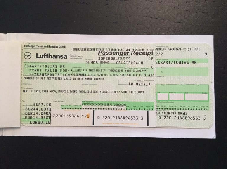 May Last Paperticket (March 2008)