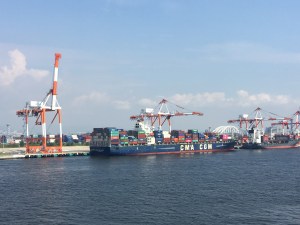 Arrival into Osaka Port, Japan