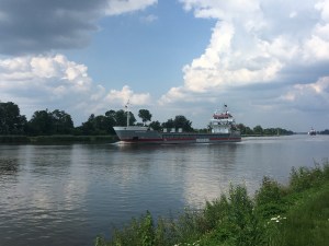 General cargo vessel "Maasborg in the Kiel Canal