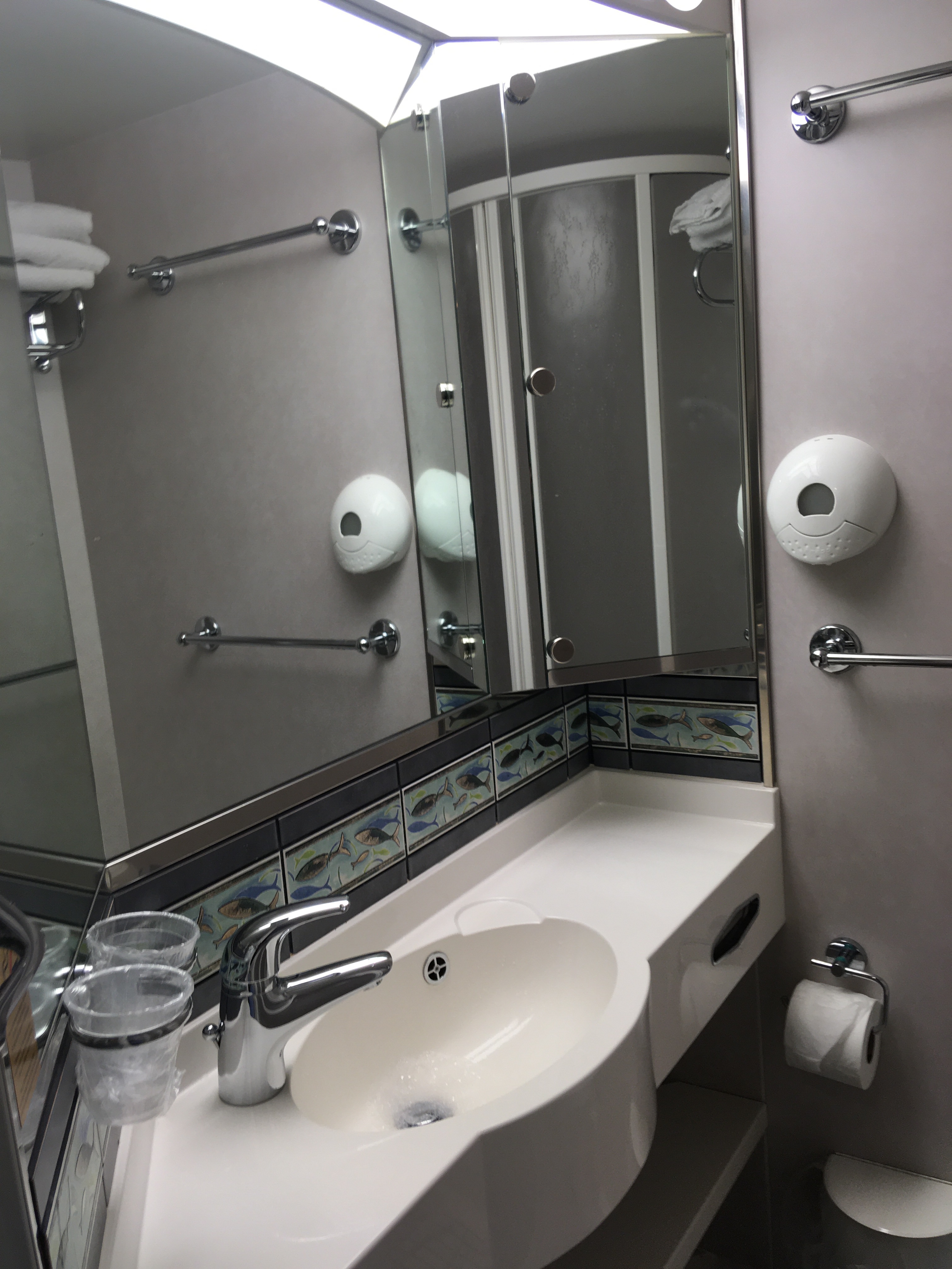 Ferry cruise Kiel - Oslo ***seaview cabin bathroom