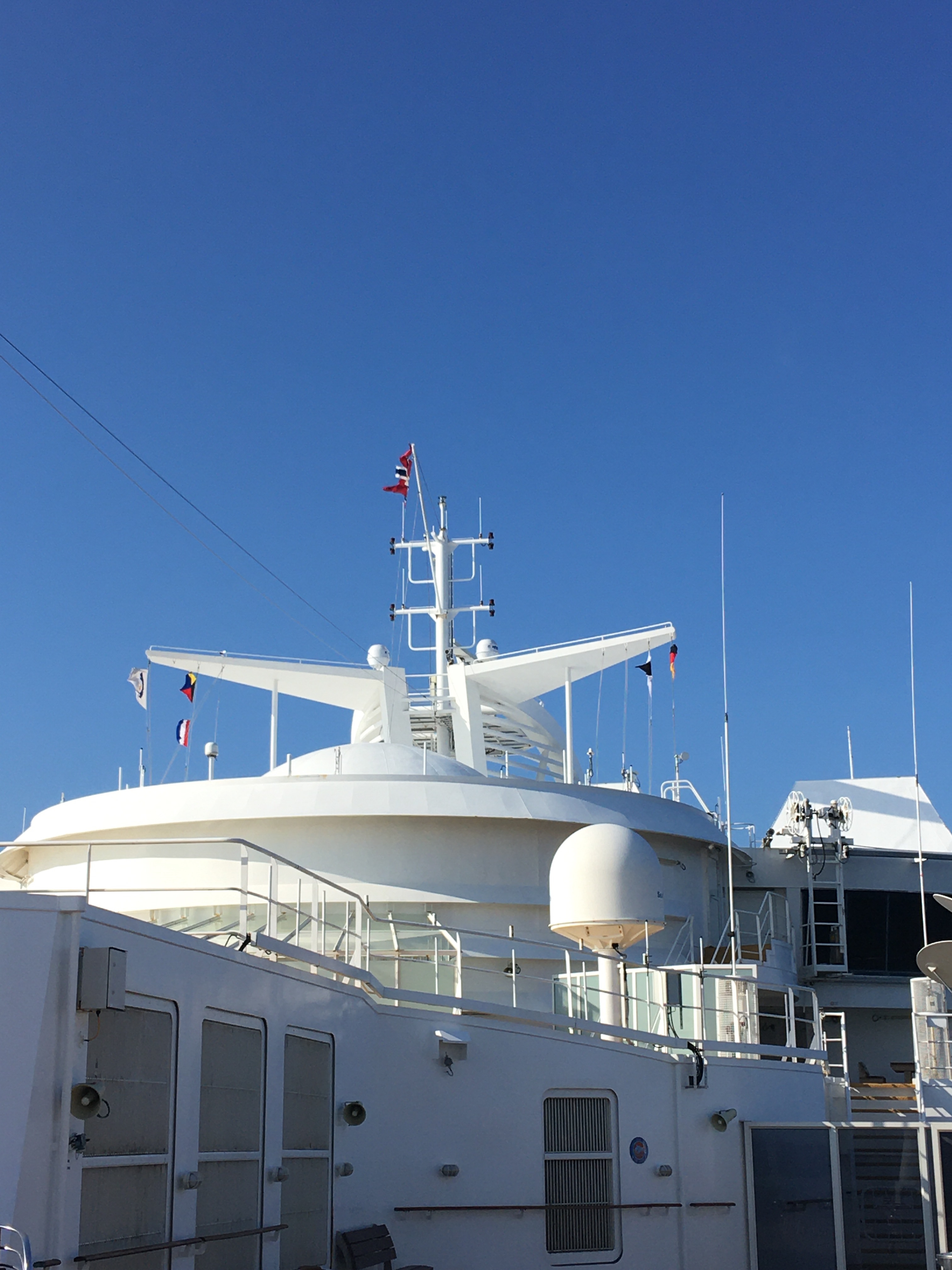 Color Magic cruise ferry flags