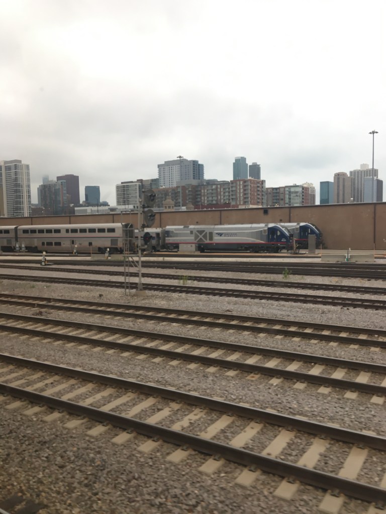Amtrak California Zephyr Chicago to San Francisco leaving Chicago Union Station