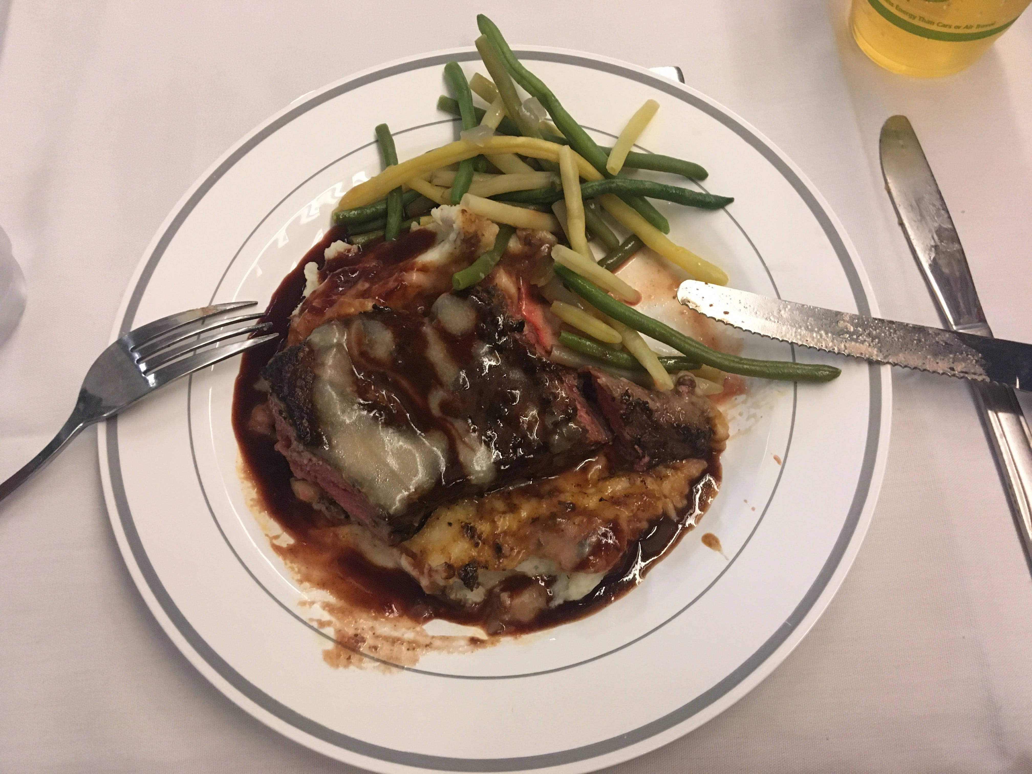 Amtrak California Zephyr legendary steak dinner