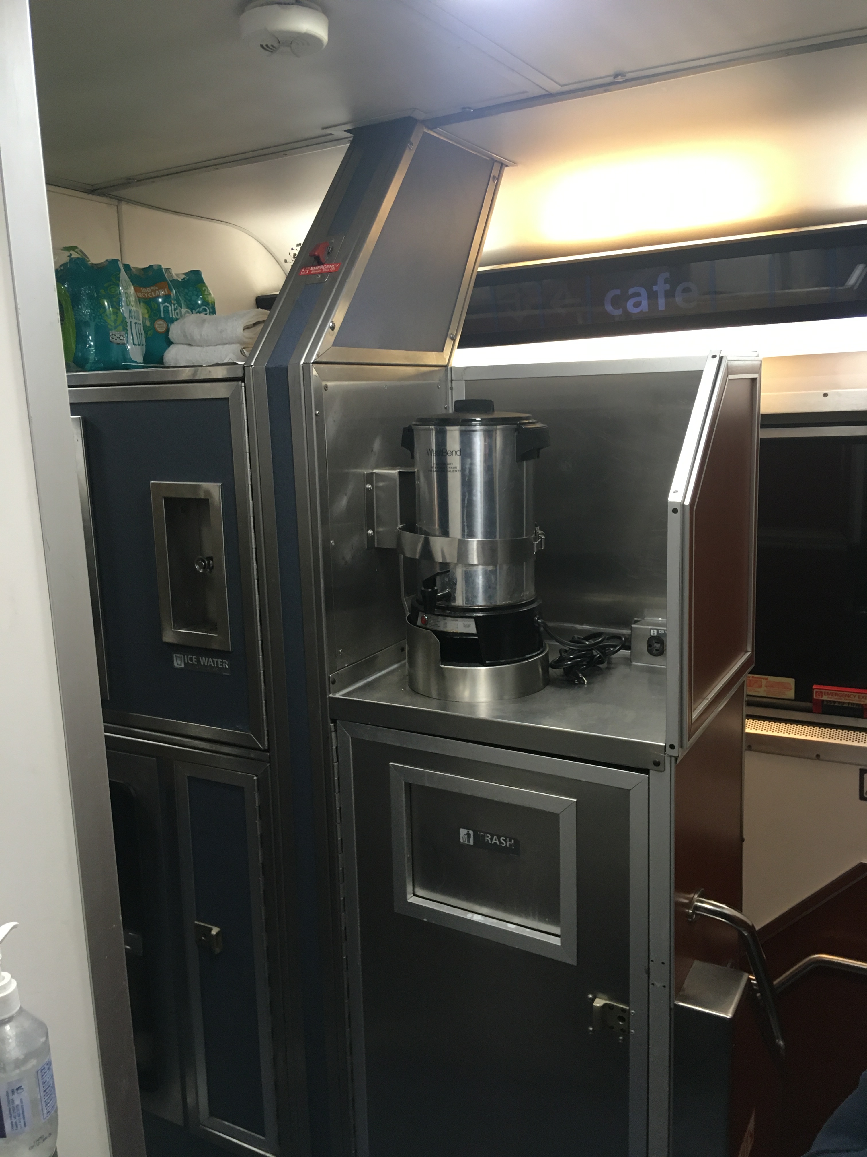 Amtrak California Zephyr Chicago to San Francisco Coffee Station