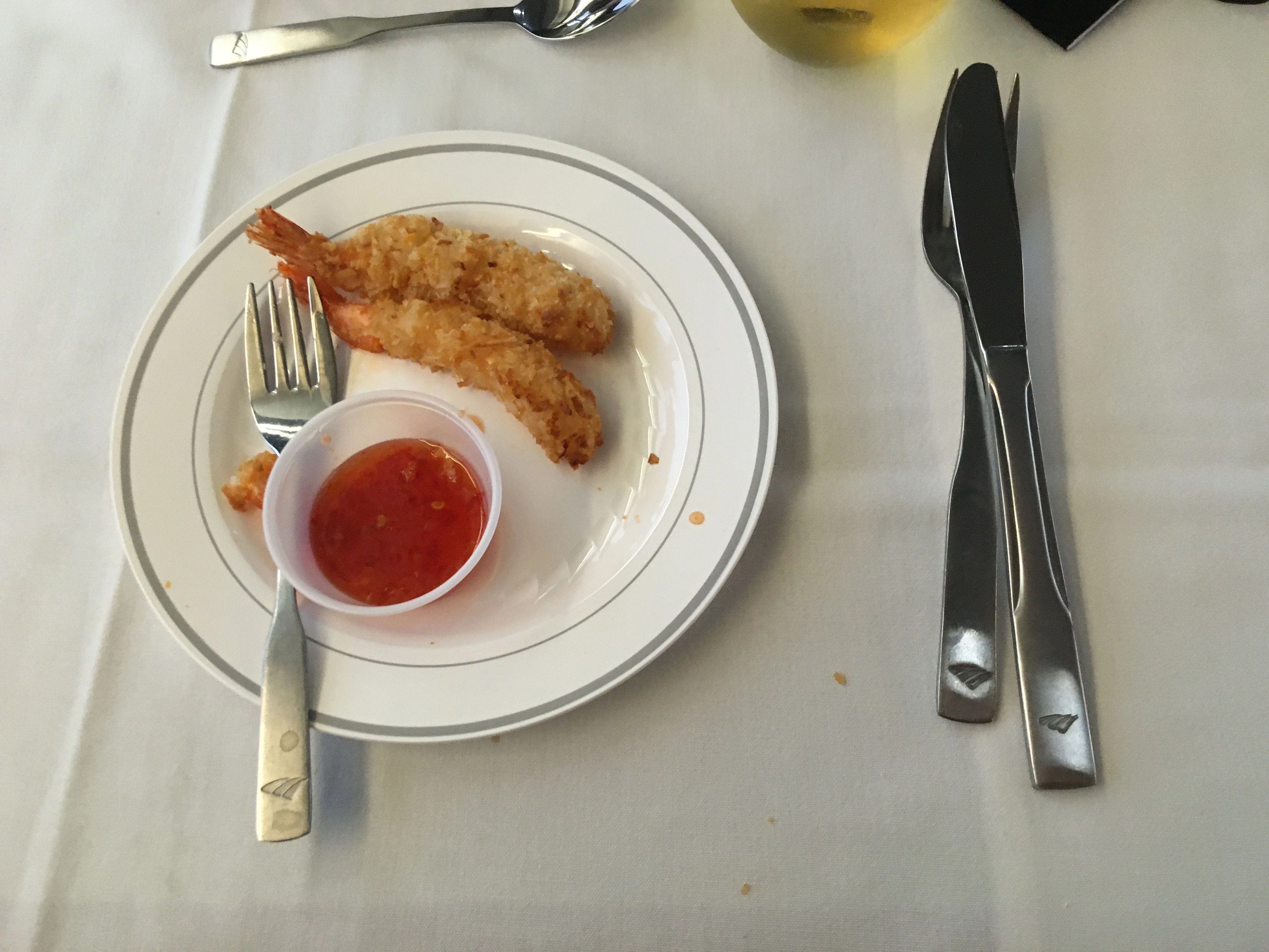 Amtrak California Zephyr Dining Car dinner appetizer