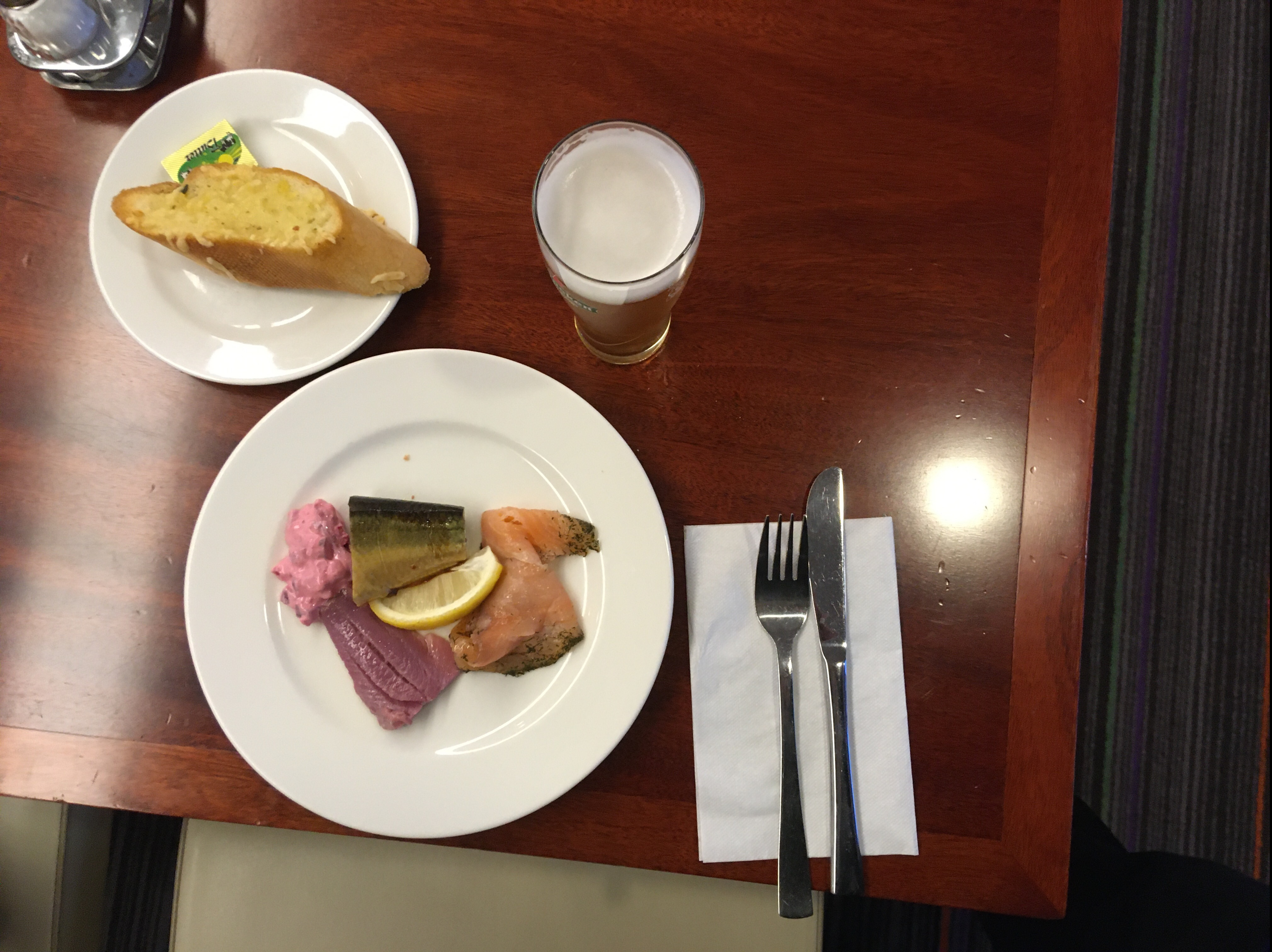 Cruise ferry M/V Romantika dinner: appetizer