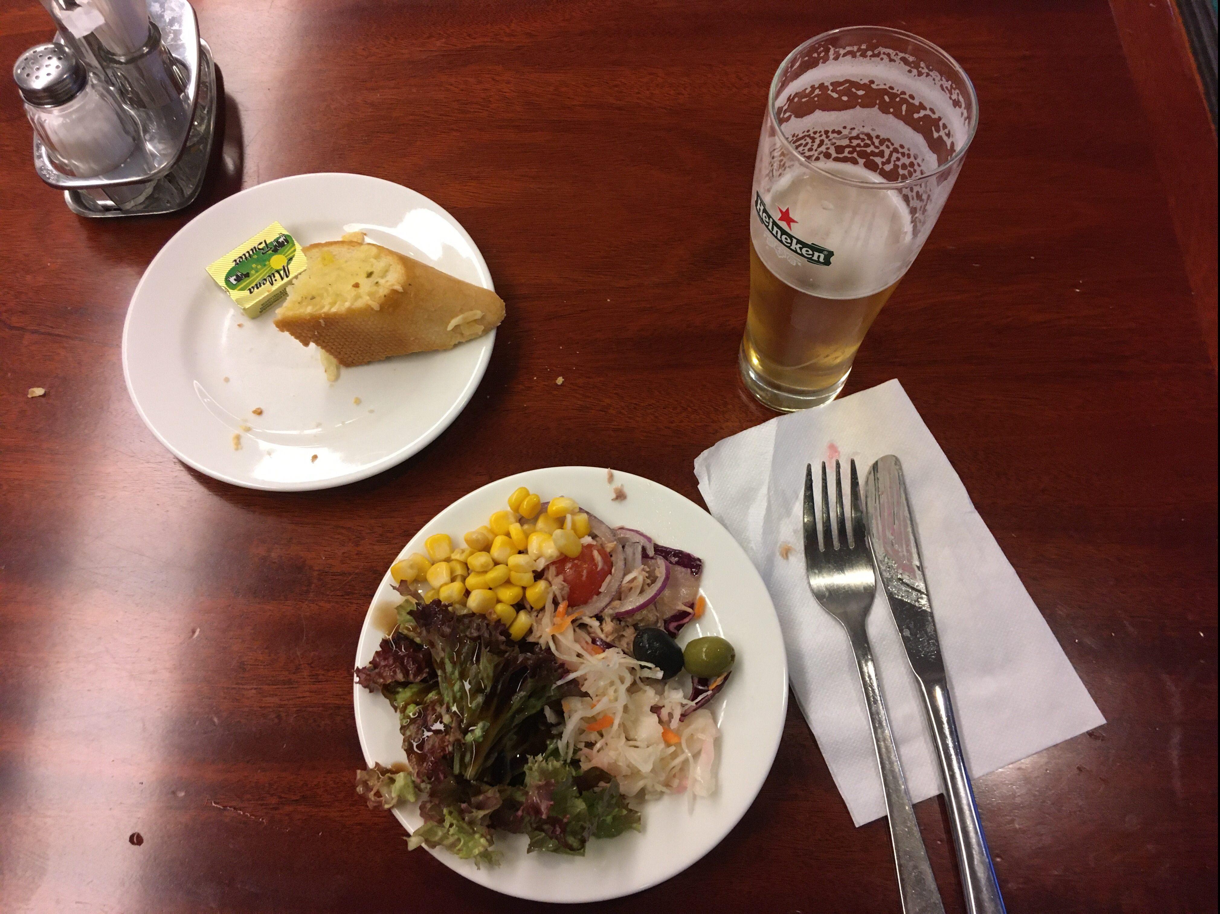 Cruise ferry M/V Romantika dinner: appetizer