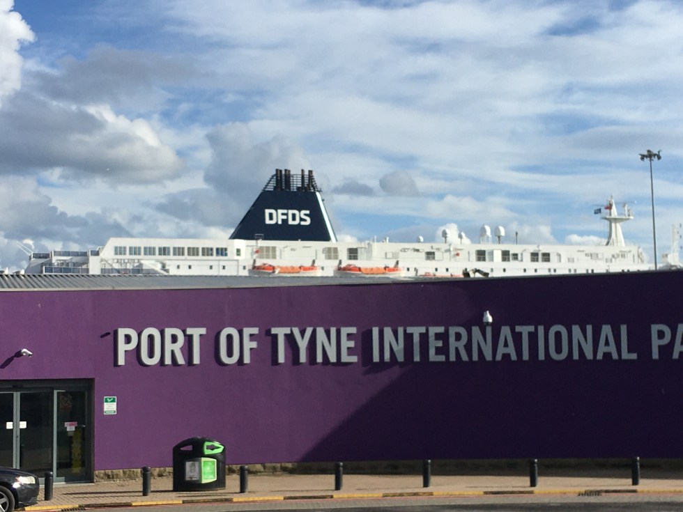 DFDS Princess Seaways ferry in the Port of Tyne