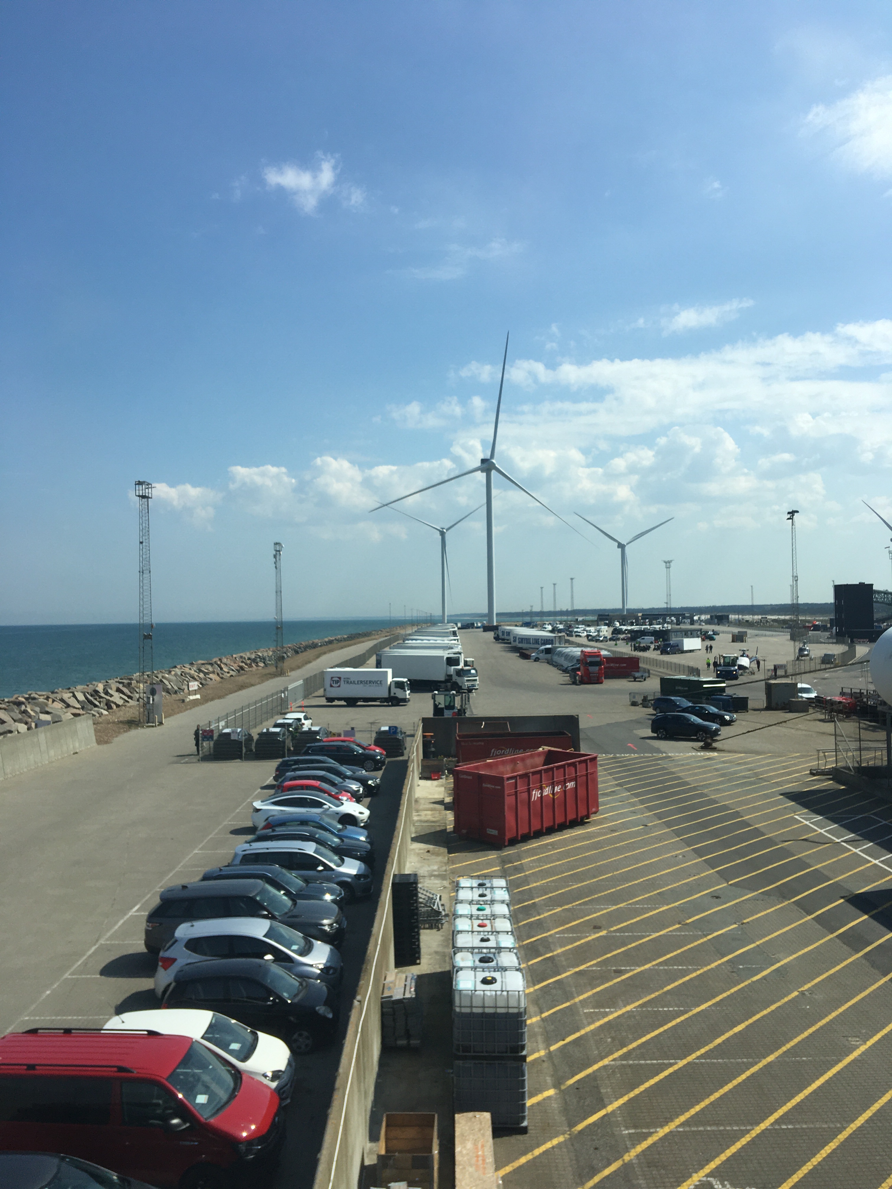 Ferry port in Hirtshals, Denmark
