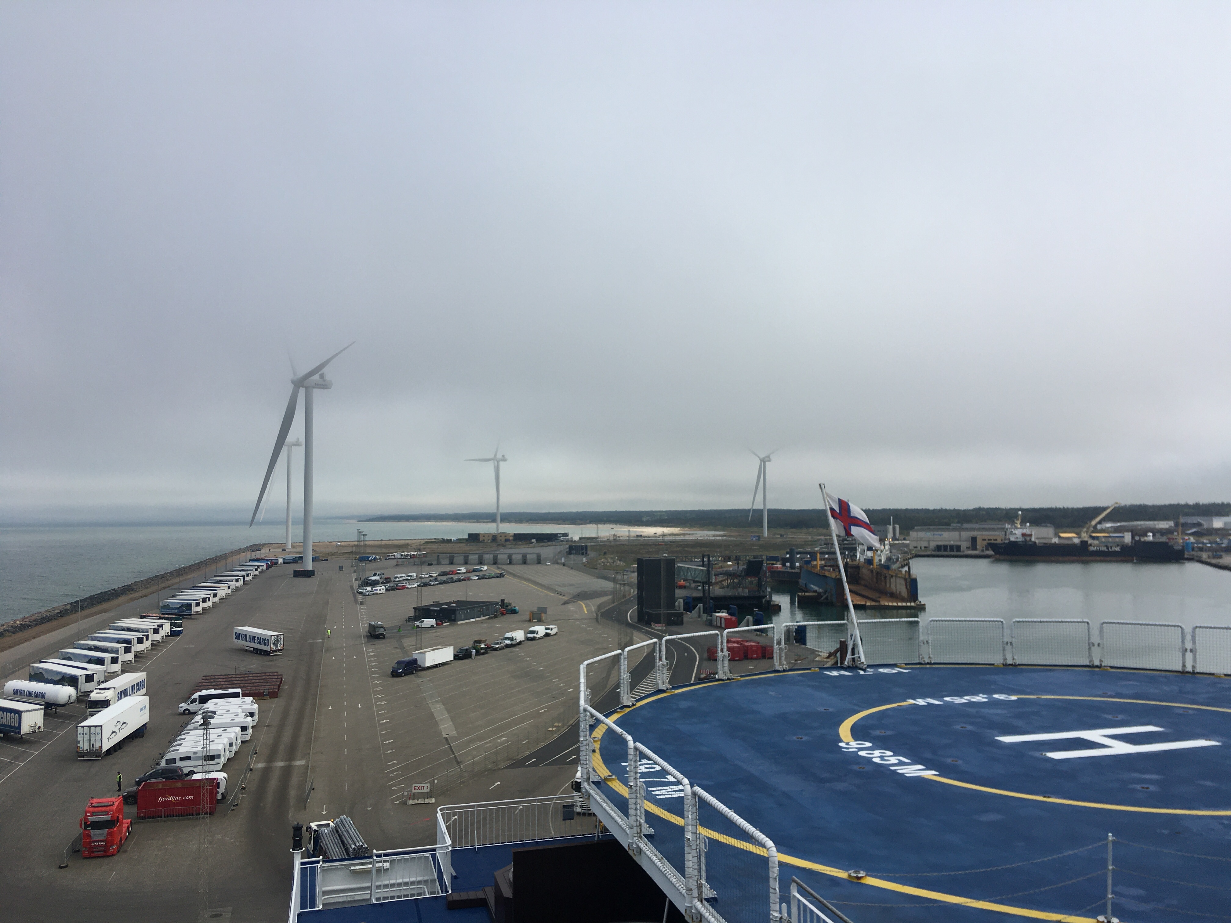 Ferry Norrona ready for departure in Hirtshals, Denmark