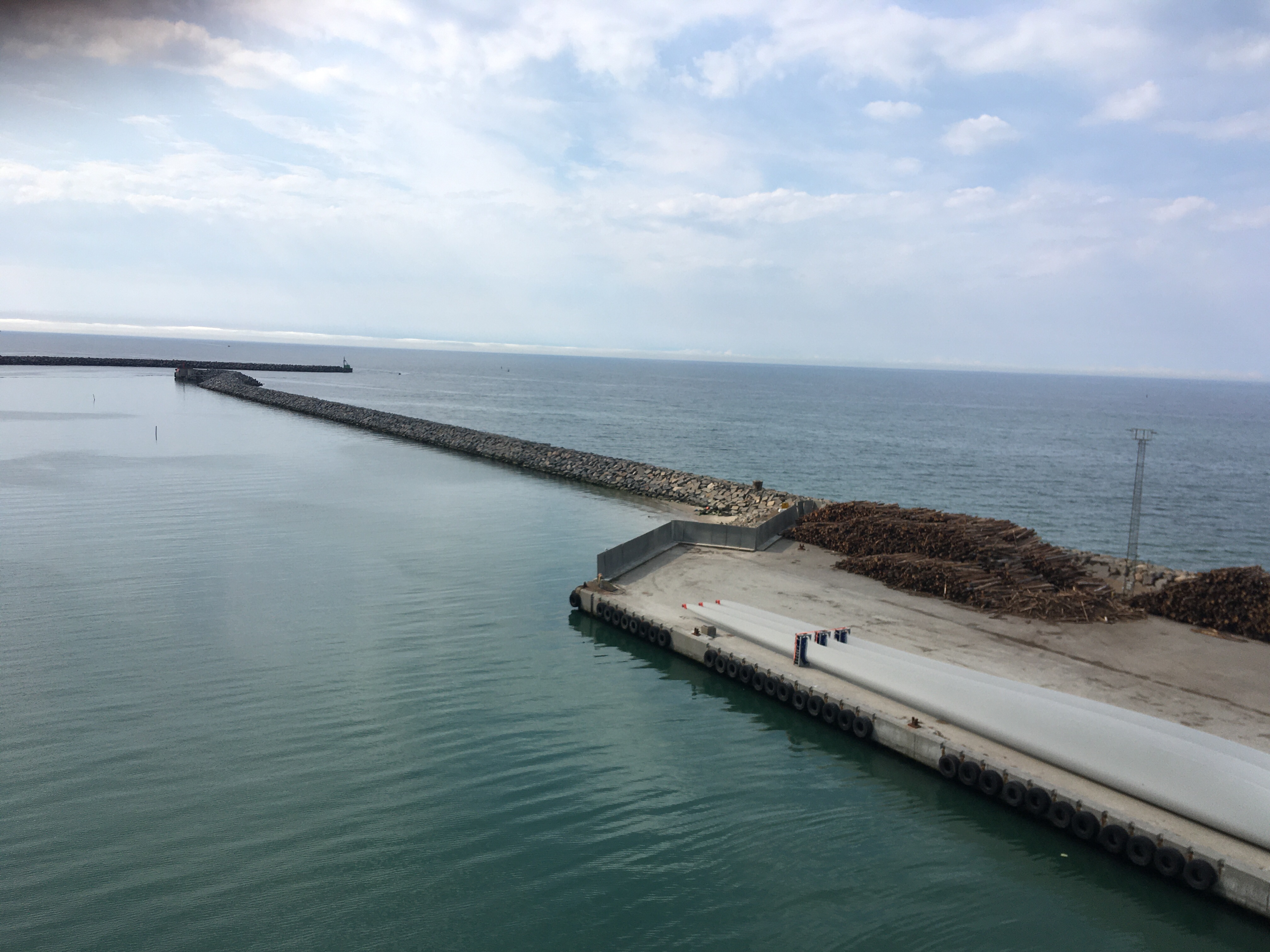 Ferry Norrona departing Hirtshals, Denmark