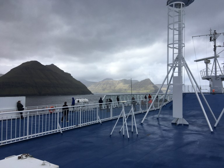 Ferry Norrona passing the Faroe Islands