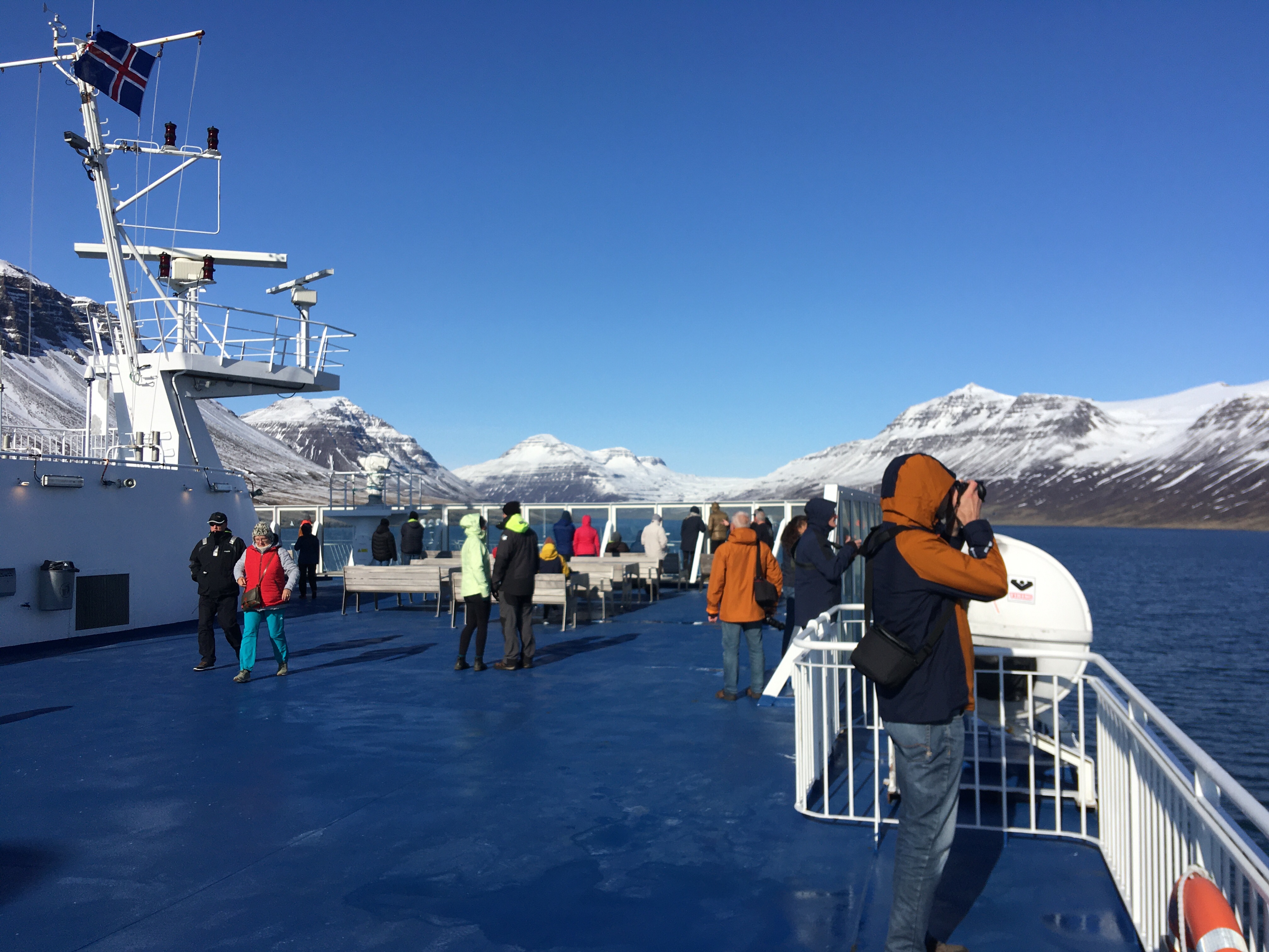 Ferry Norrona in the Seyðis fjord