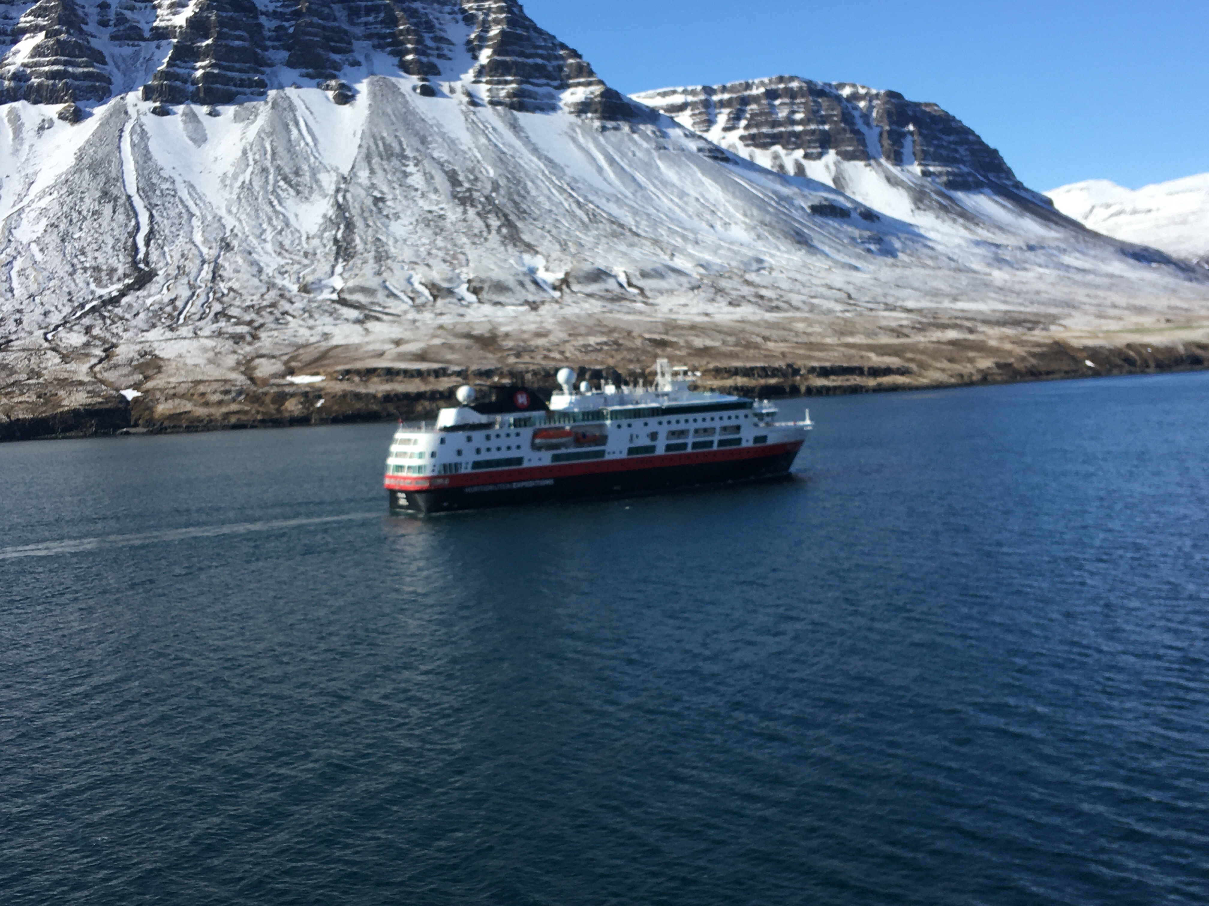 Ferry Norrona in the Seyðis fjord
