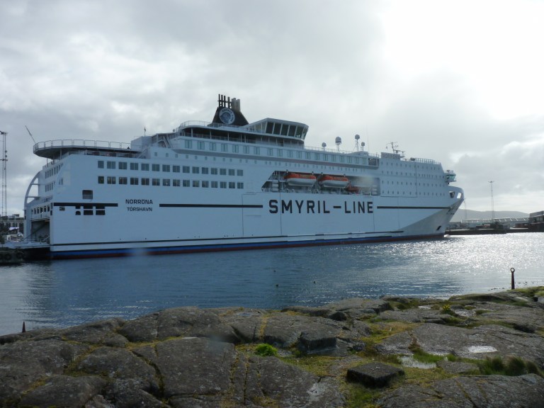 Ferry Norröna in Tórshavn, Faroe Islands