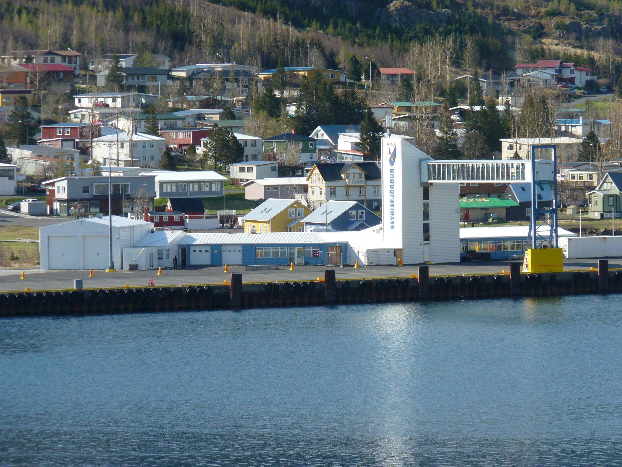 Journey's end - ferry Norröna arriving in Sejdisfjordur, Iceland