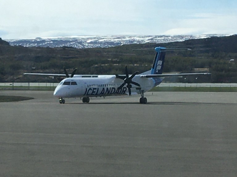 Flugfélag Íslands Dash 8 in Egilsstaðir airport