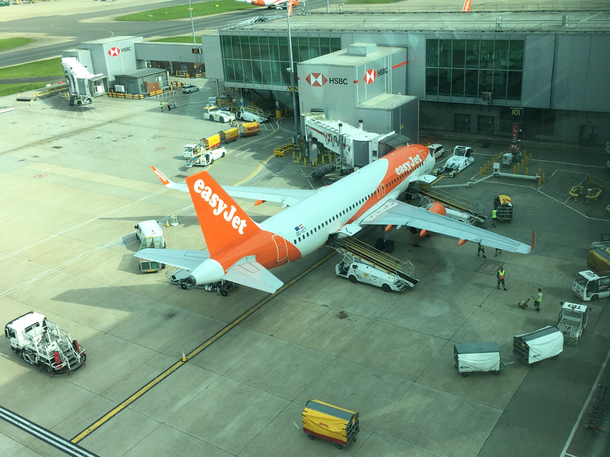 EasyJet Airbus in London-Gatwick