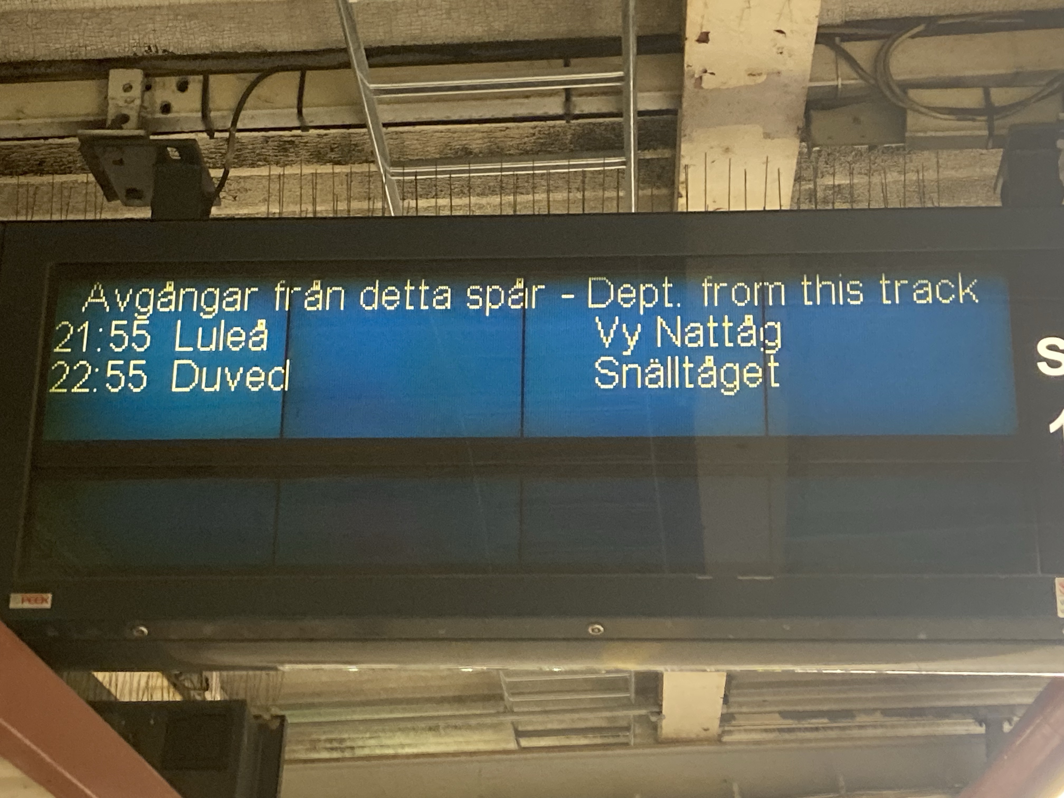 Stockholm Central Station - starting point of the Arctic Circle Trains