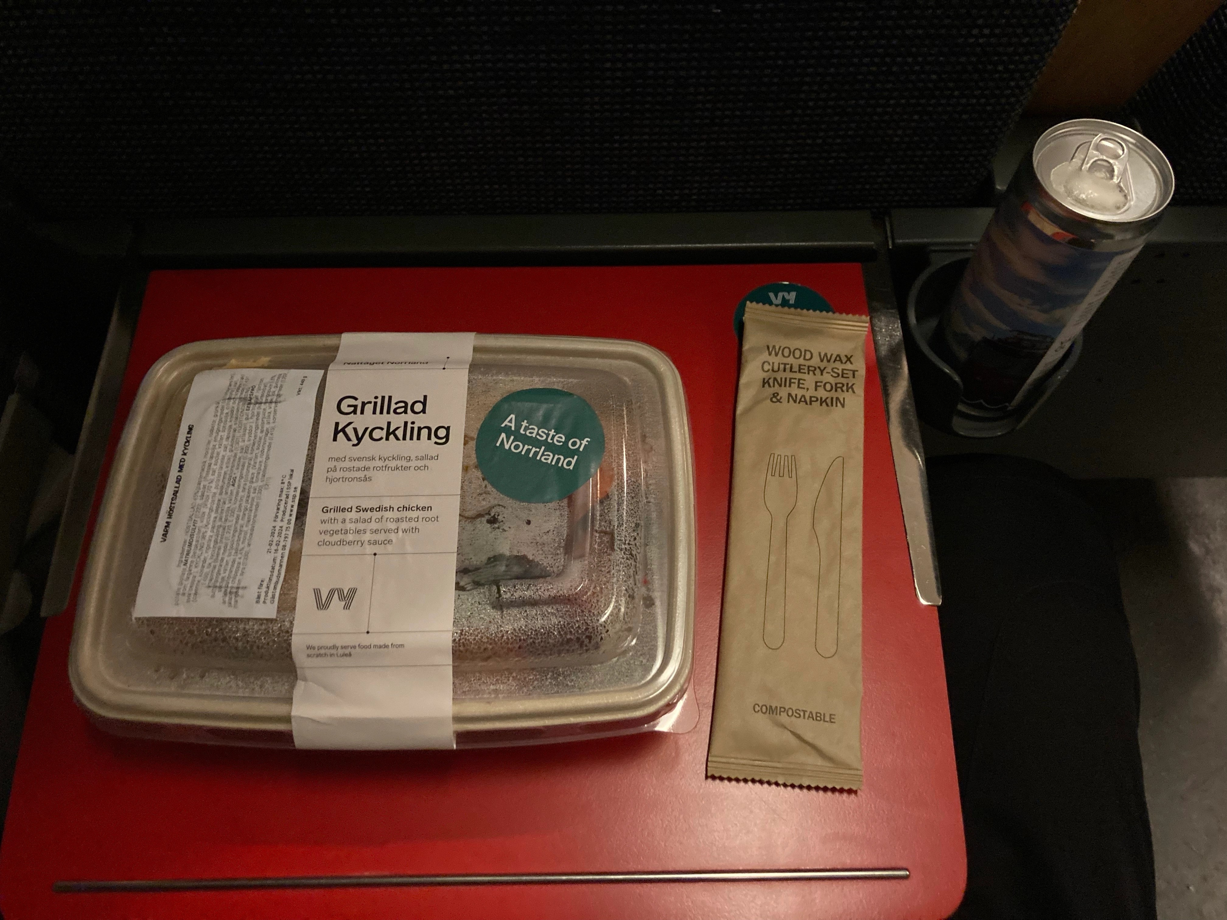 Vy night train 'Arctic Circle Train dinner