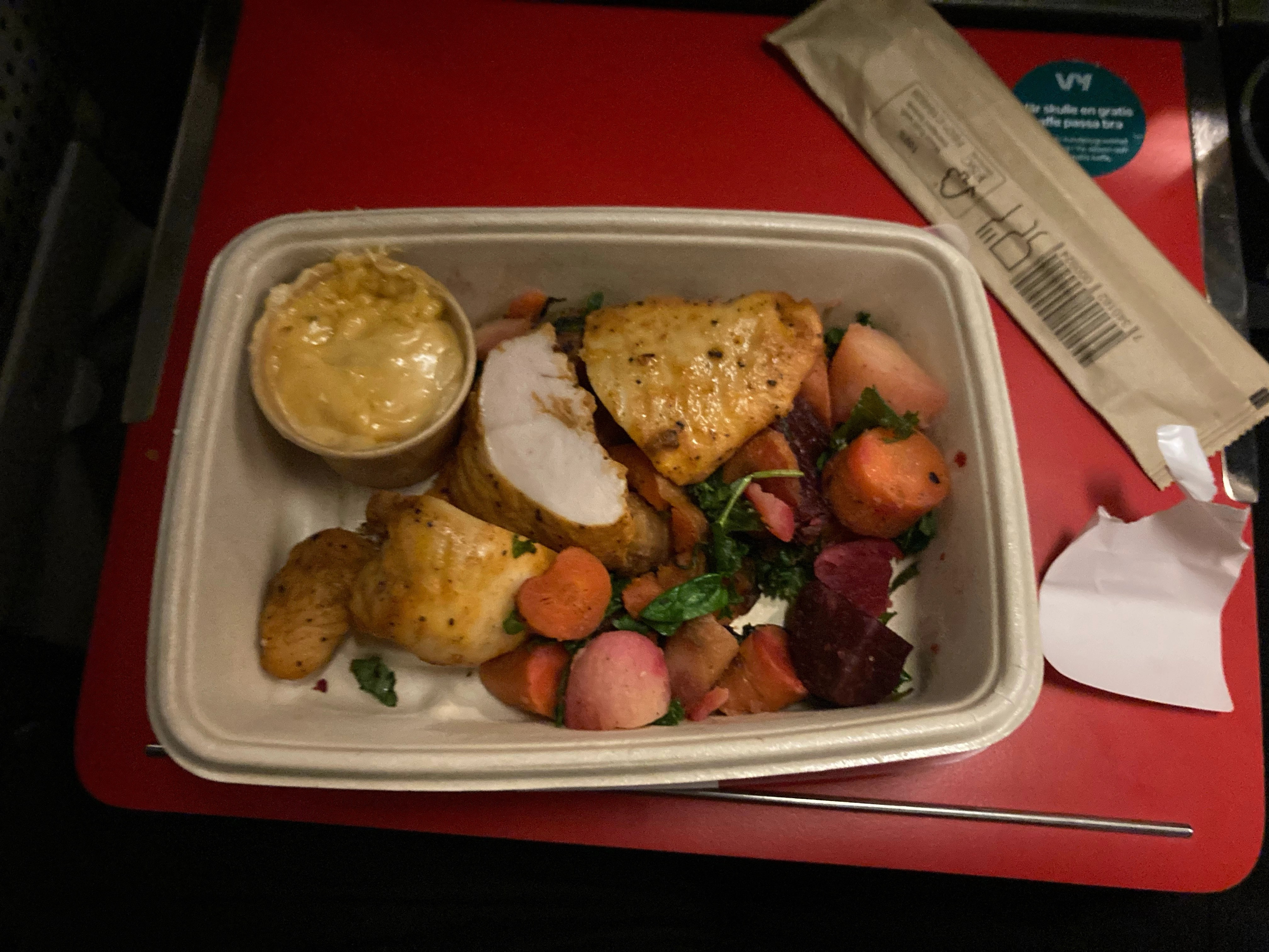 Vy night train 'Arctic Circle Train dinner