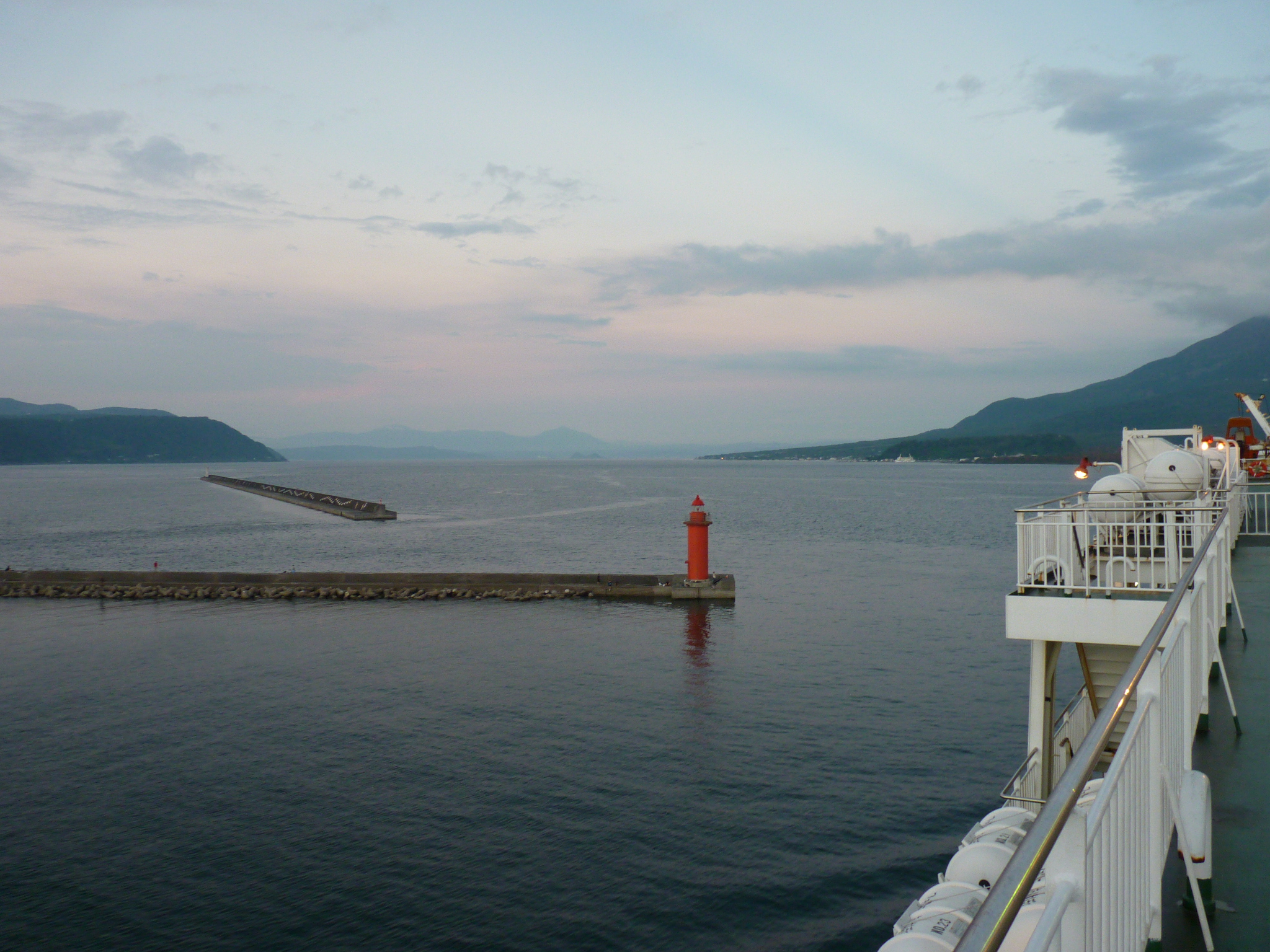 Ferry Akebono leaving Kagoshima Shinko Port