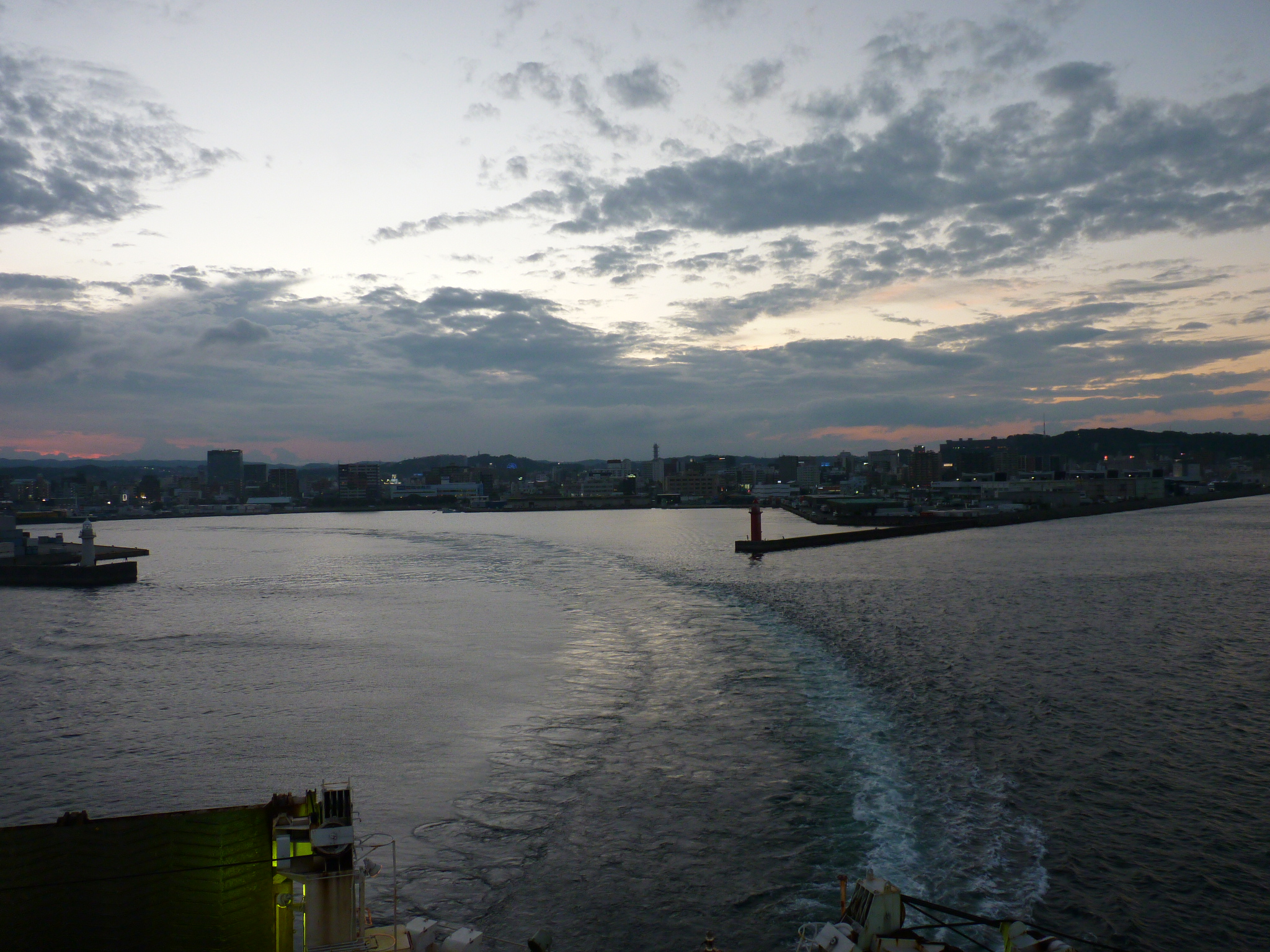 Ferry Akebono leaving Kagoshima Shinko Port