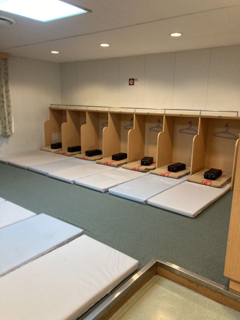 Ferry Akebono (A Line Ferries) 1st class cabin (Japanese/Western style) clock