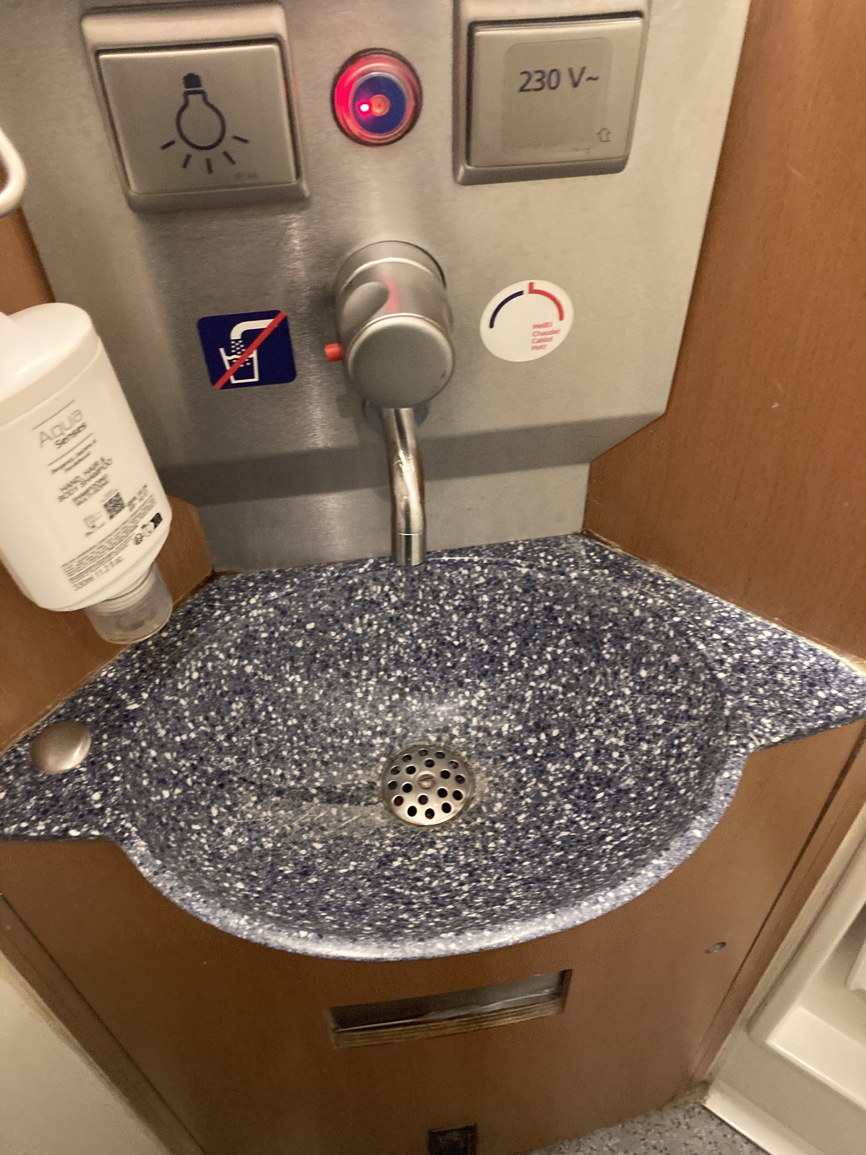 NJ 408 sleeping car shared washroom