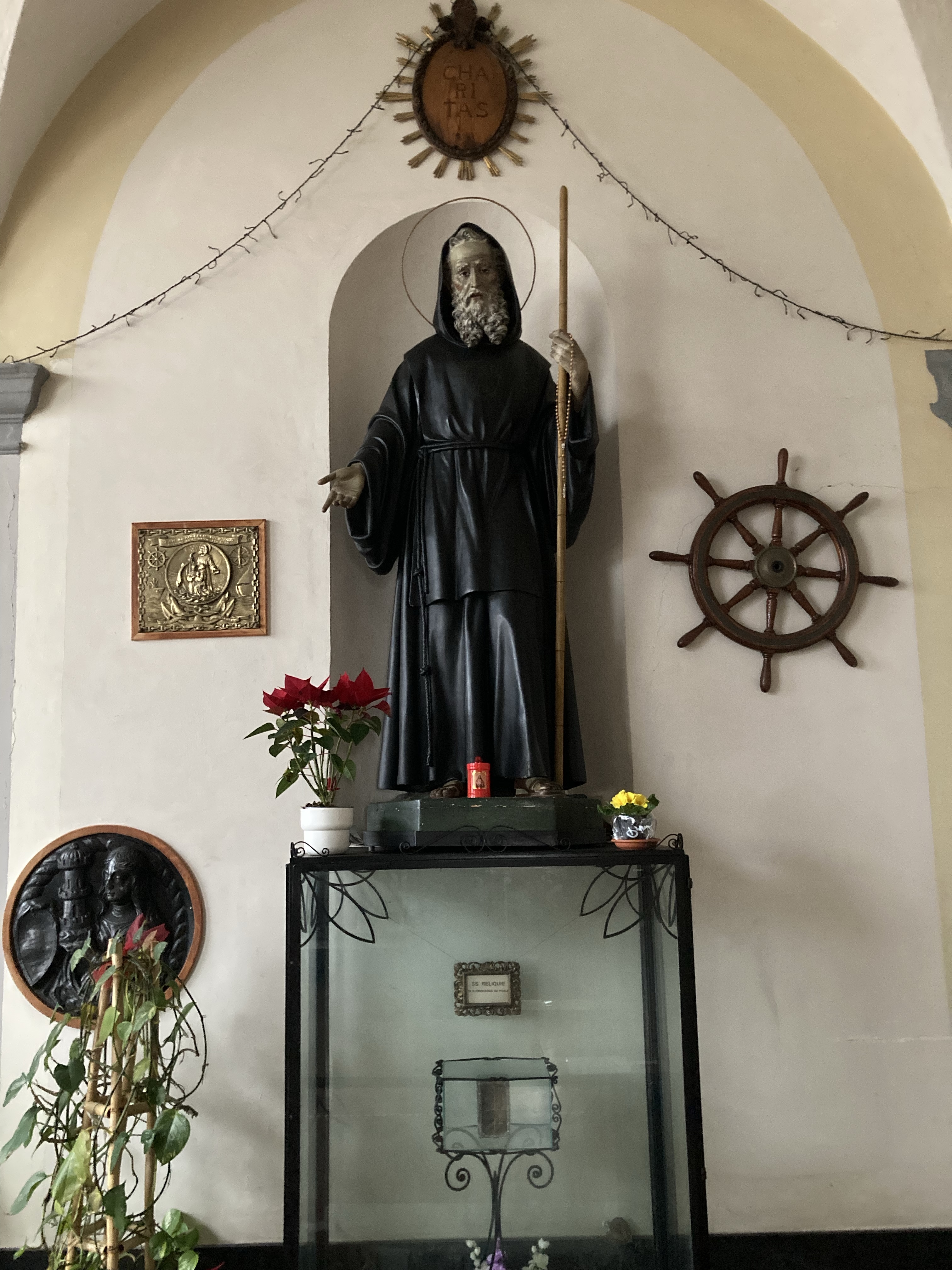 Maritime themed votives in San Franceso di Paola church, Genoa