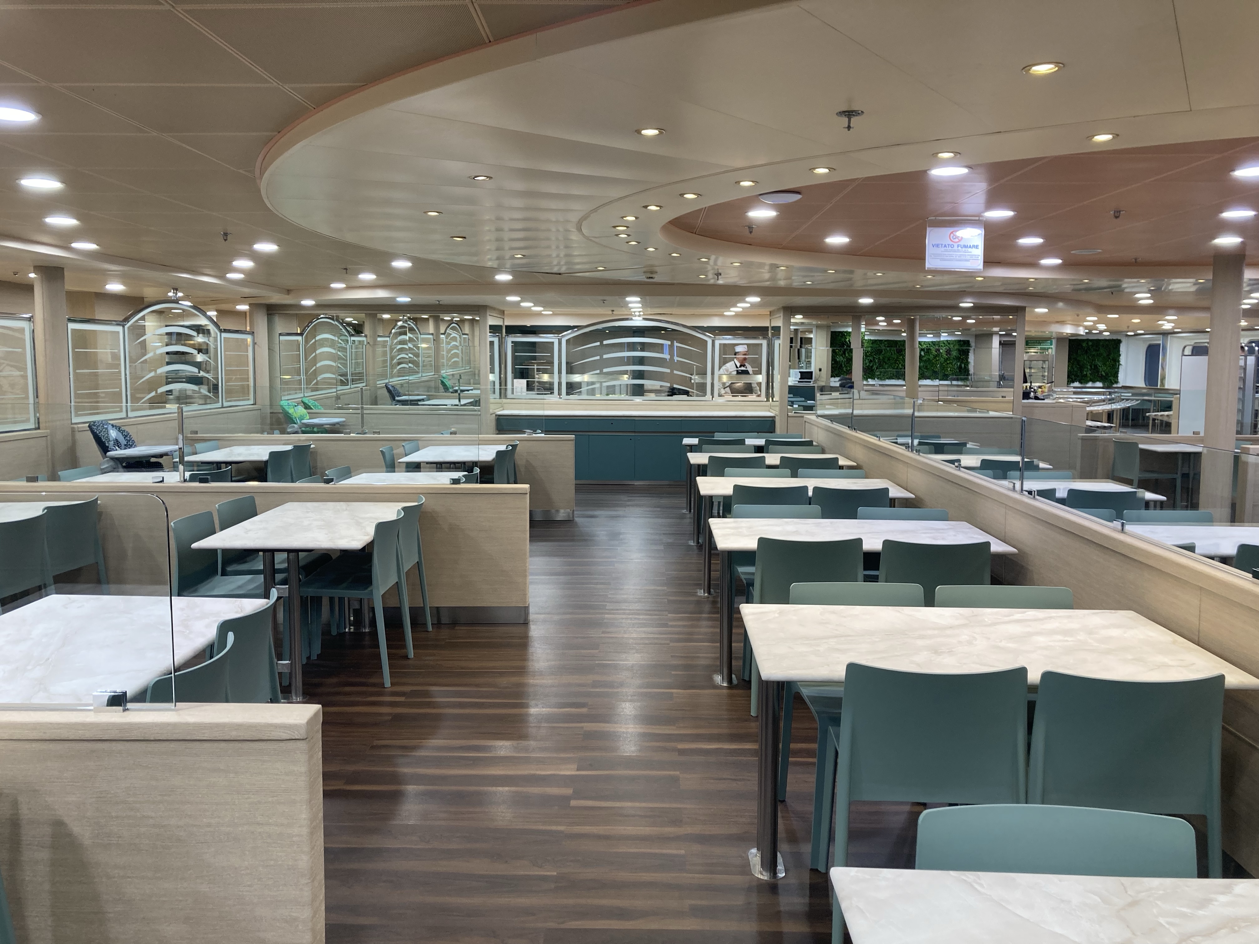 Ferry GNV cafeteria