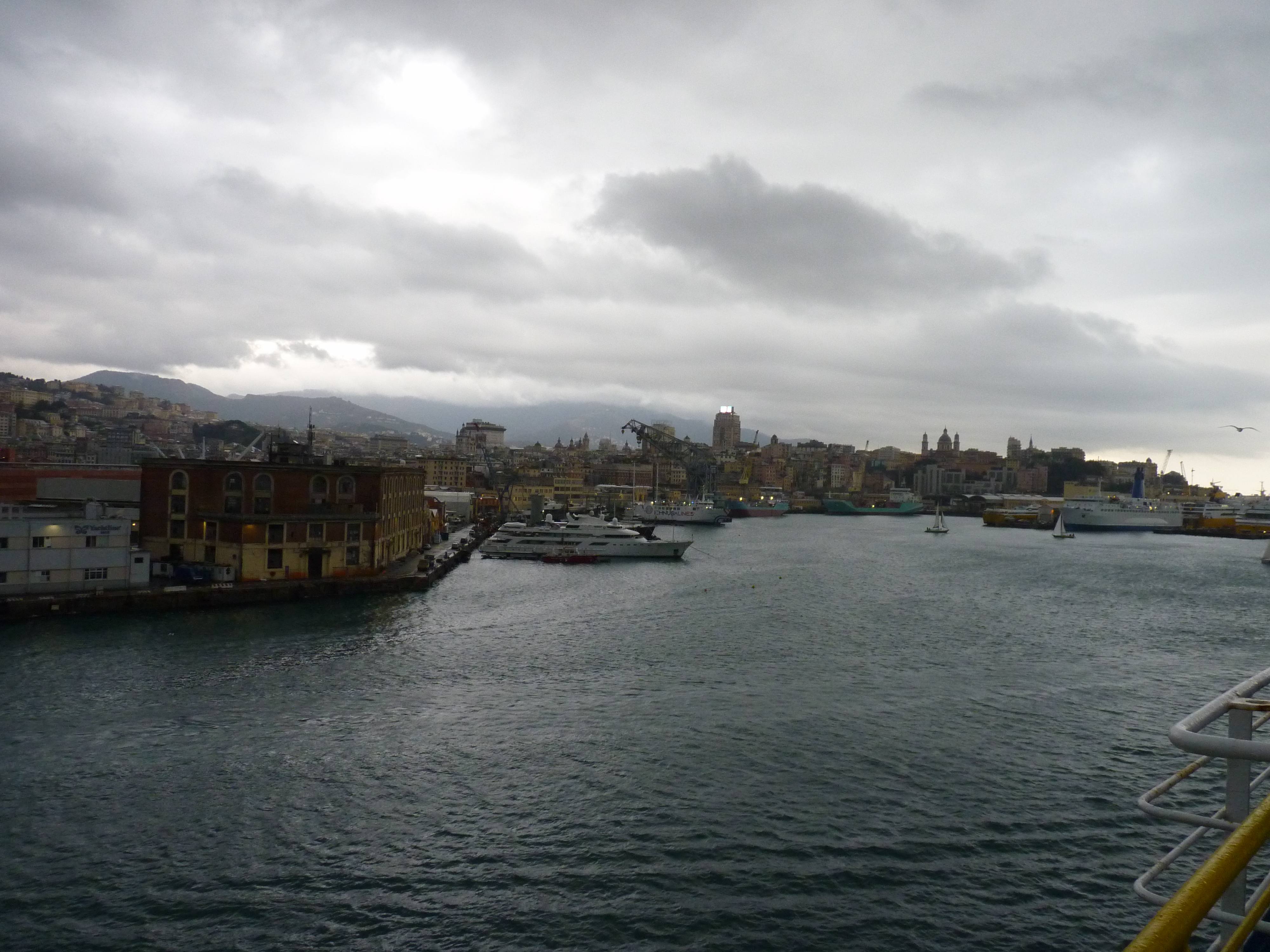 GNV Excelsior leaving the Port of Genoa