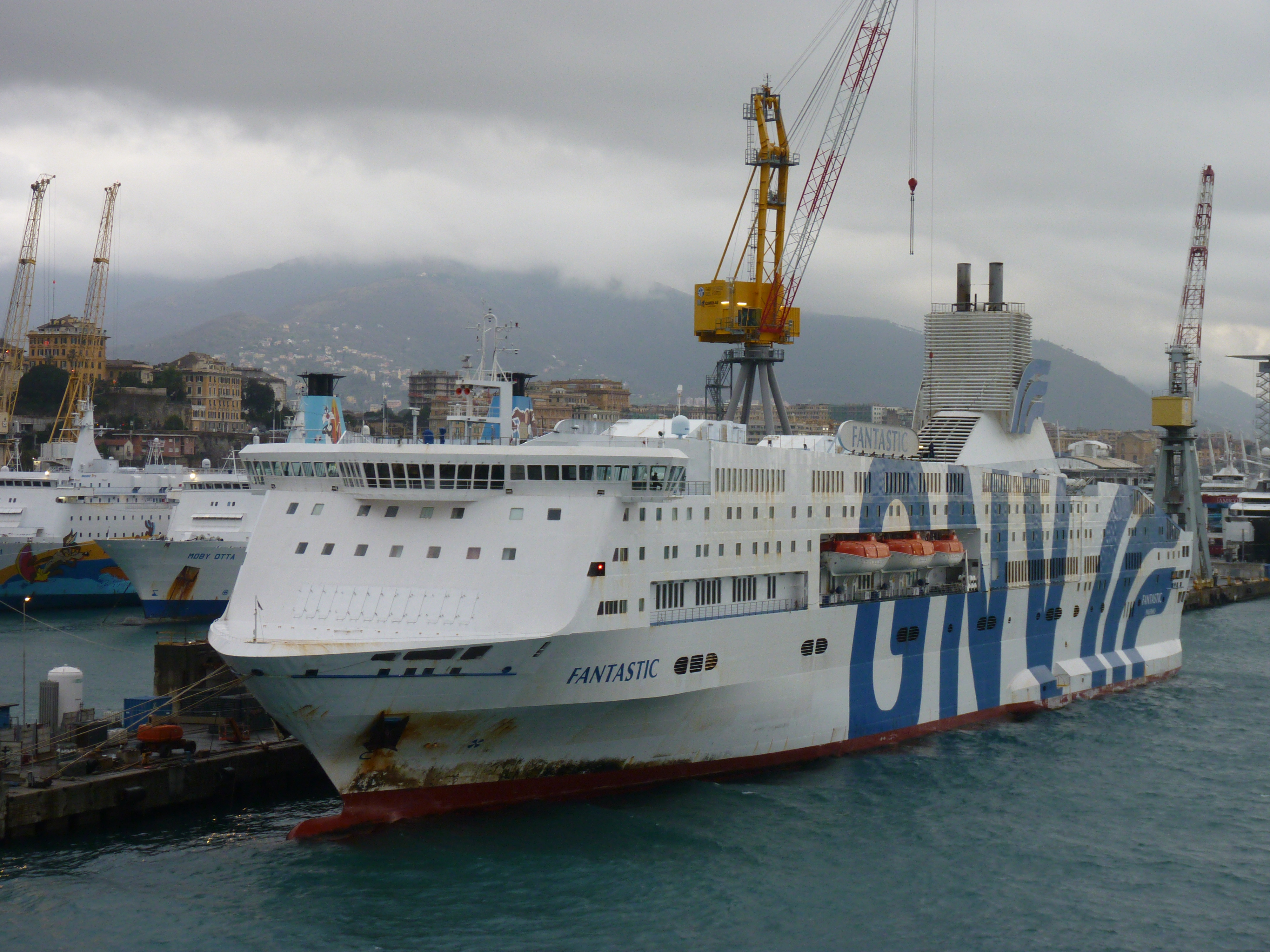 Ferry GNV Fantastic in the Port of Genua