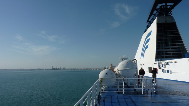 GNV Sirio arriving in Tunis