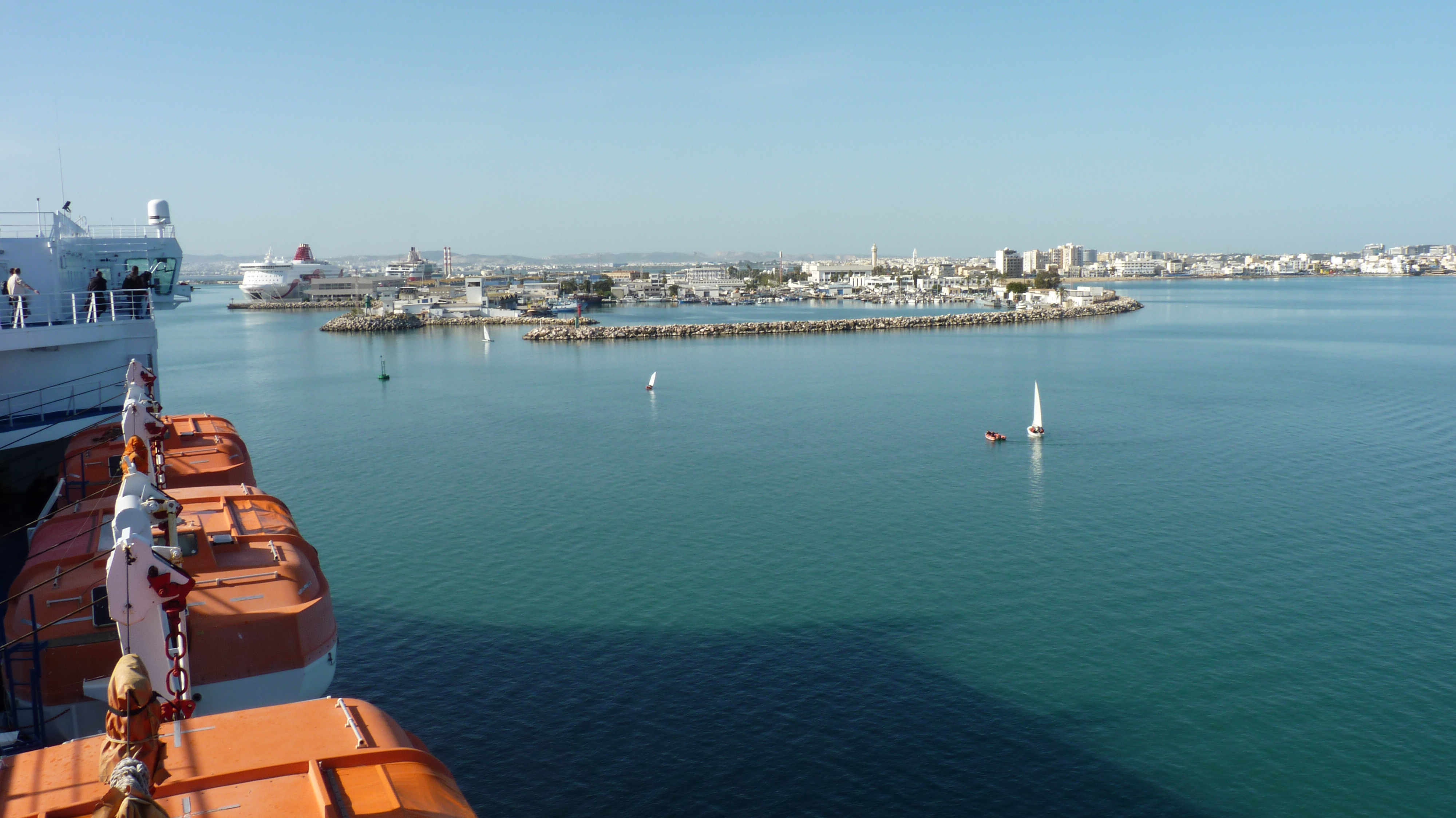 GNV Sirio in the Port of La Goulette