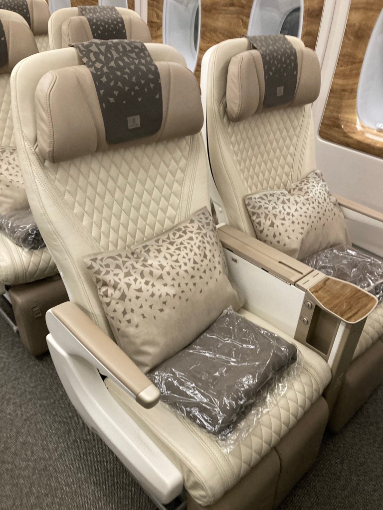 Emirates Premium Economy A380 seats