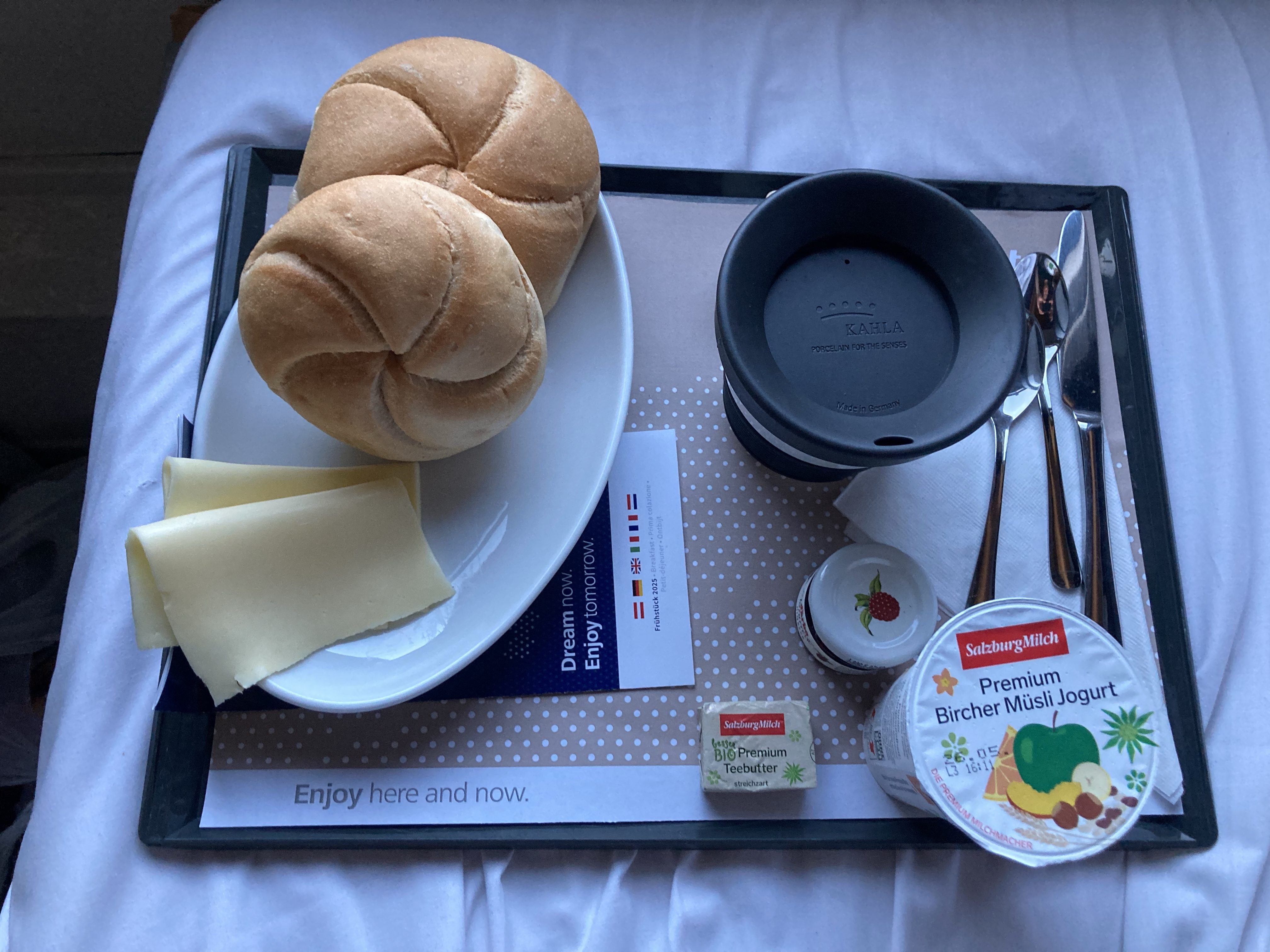 ÖBB Night Jet (sleeper train) Berlin-Vienna: 2nd class sleeper breakfast