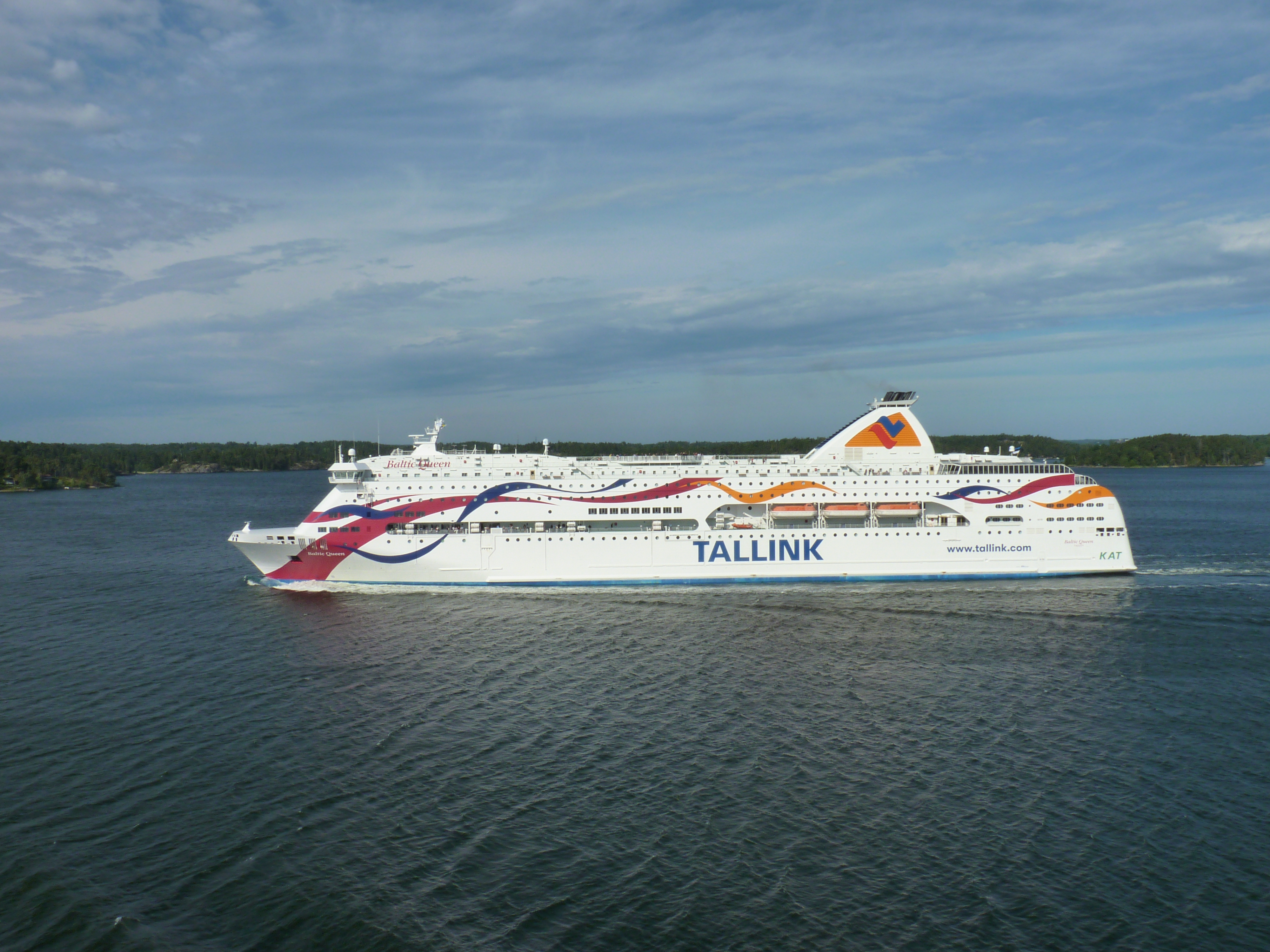 Ferry Baltic Queen enroute to Stockholm
