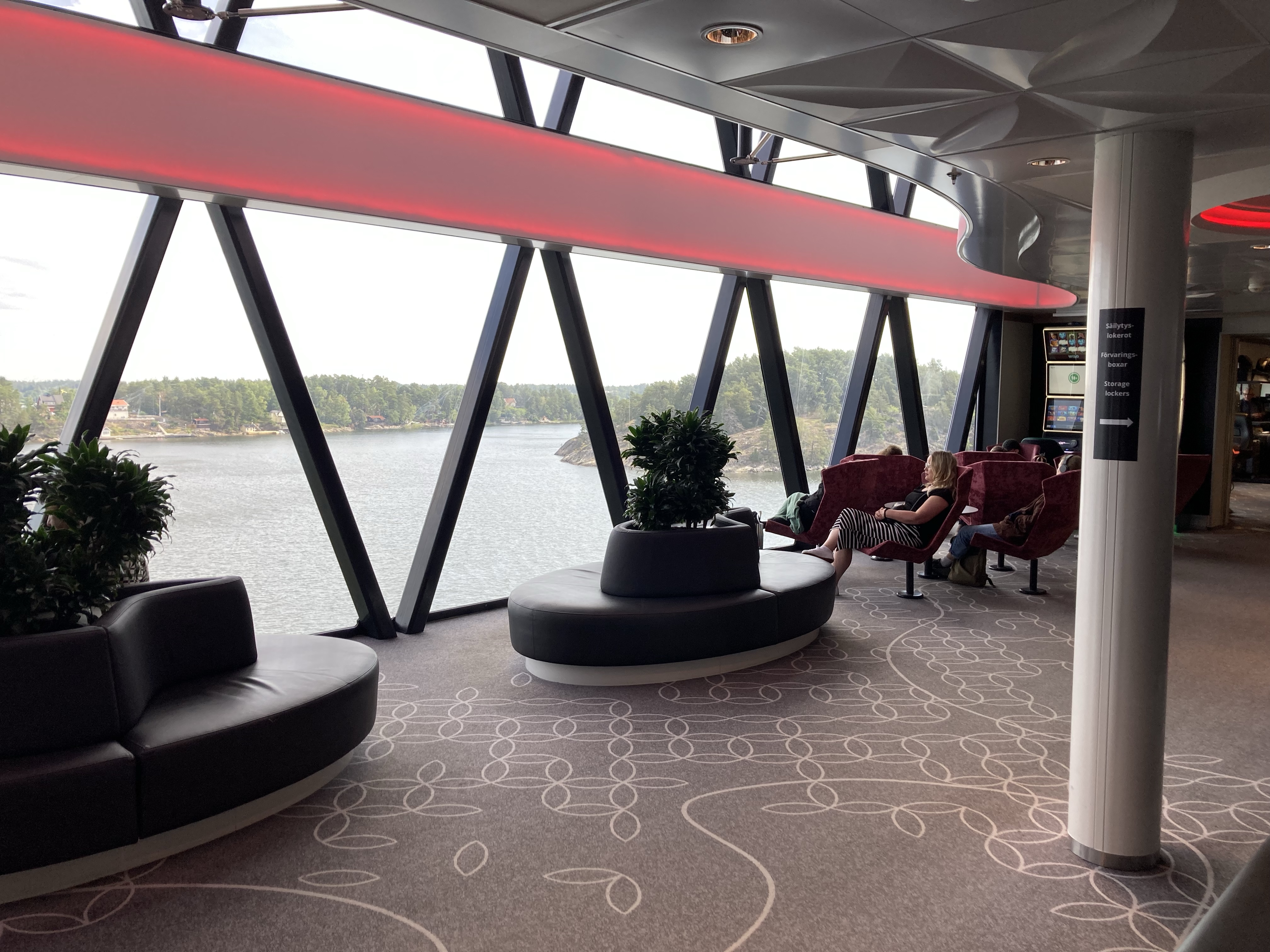 Aboard ferry Viking Grace enroute to Mariehamn